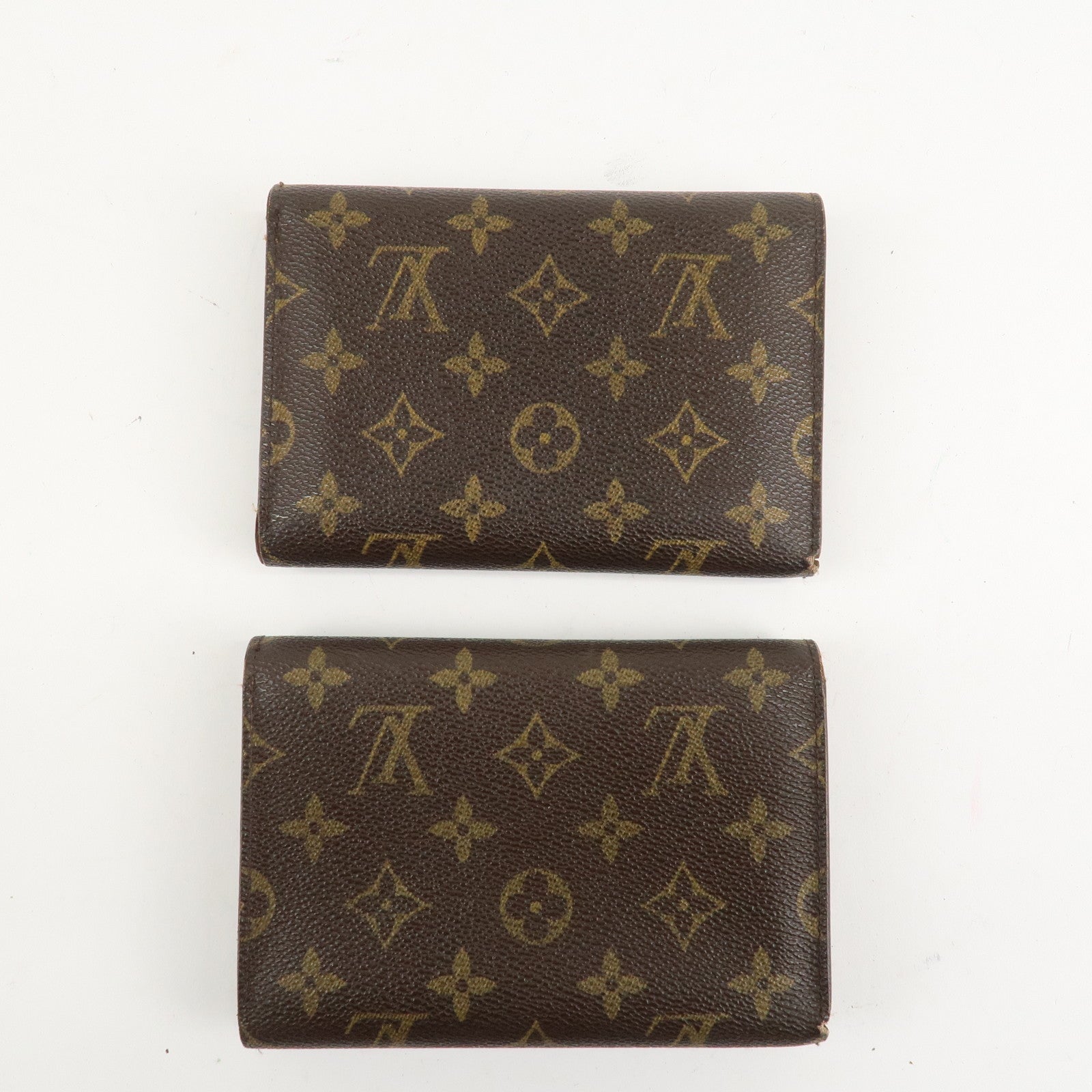 Louis Vuitton Monogram Set of 2 Bi-fold Wallet Brown M61202