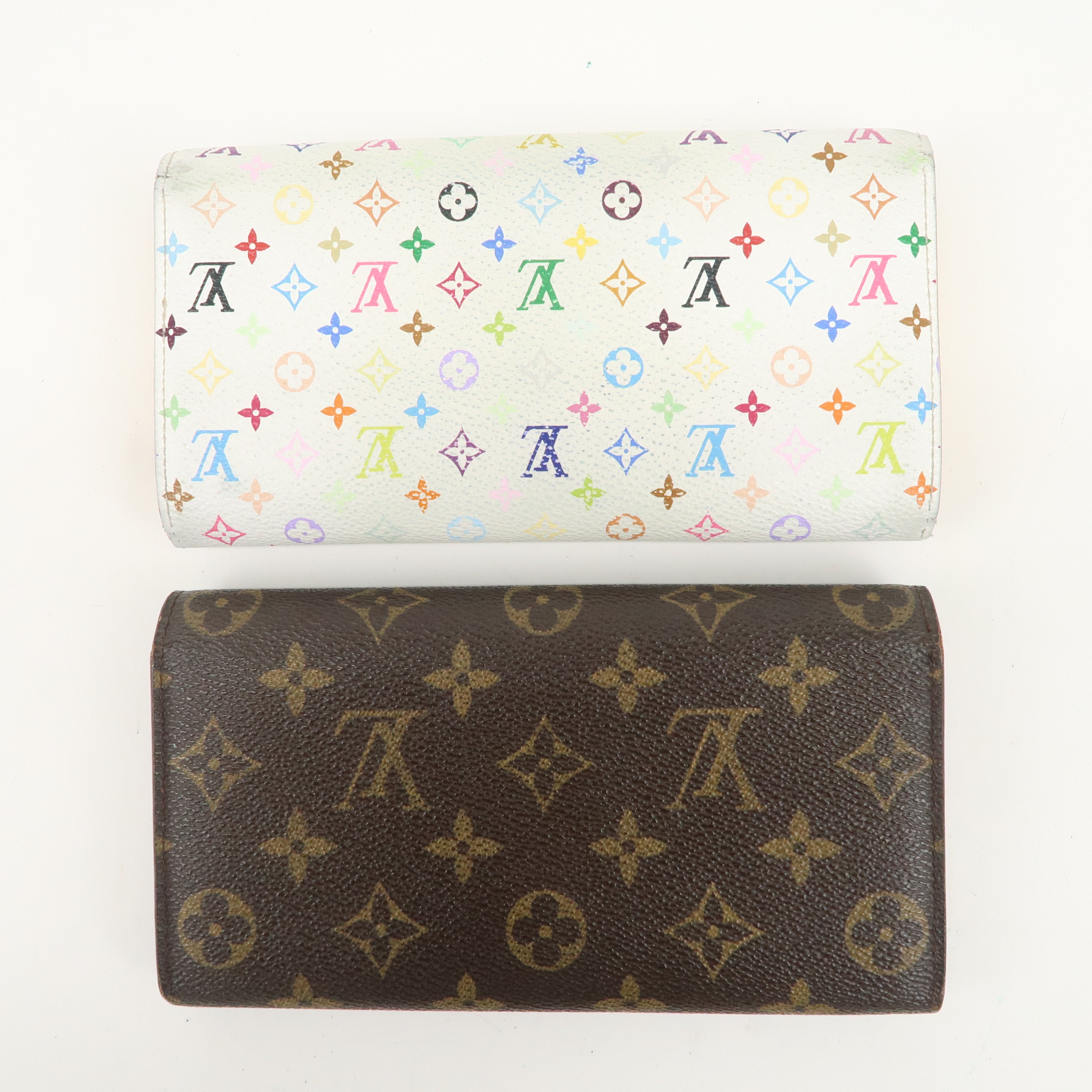 Louis Vuitton Monogram Multi Color Set of 2 Long Wallet M61725