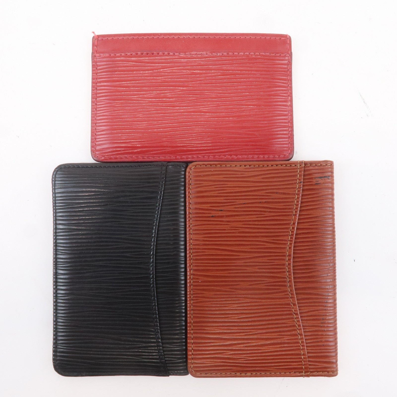 Louis Vuitton Epi Set of 3 Card Case M63583 M60326 M56572