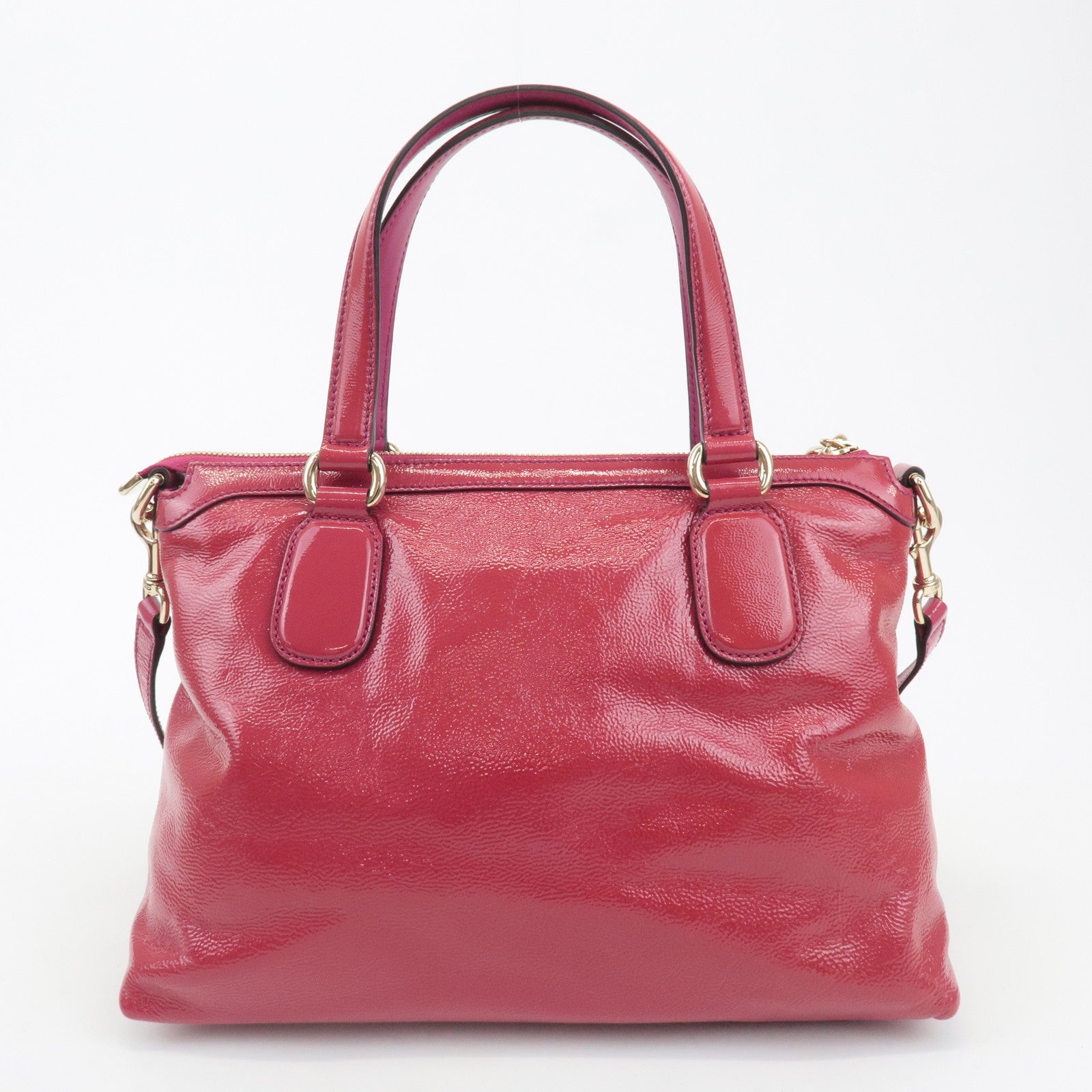 GUCCI Soho Patent Leather 2Way Bag Hand Bag 308362