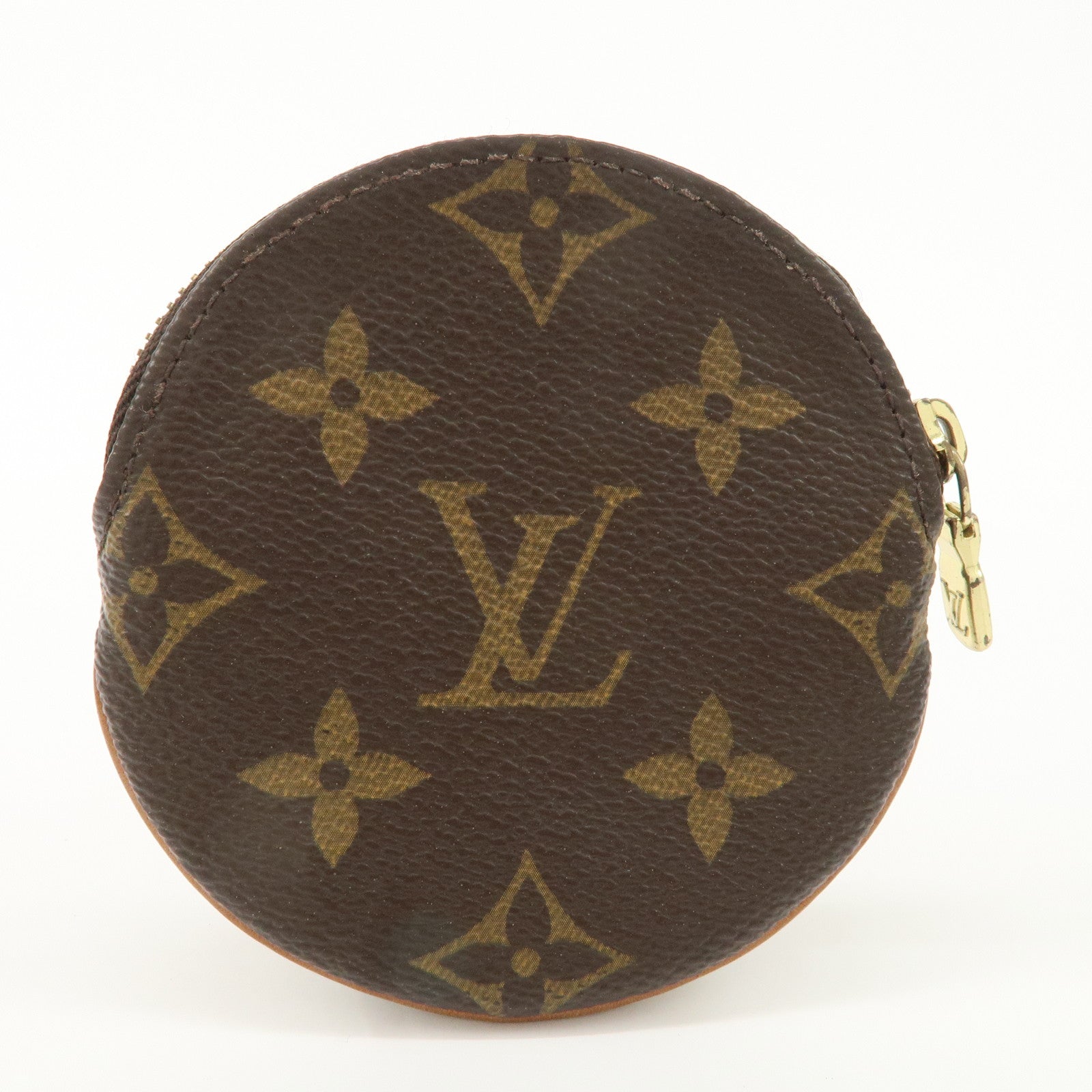 Louis Vuitton Monogram Porte Monnaie Rond Coin Case M61926 Used