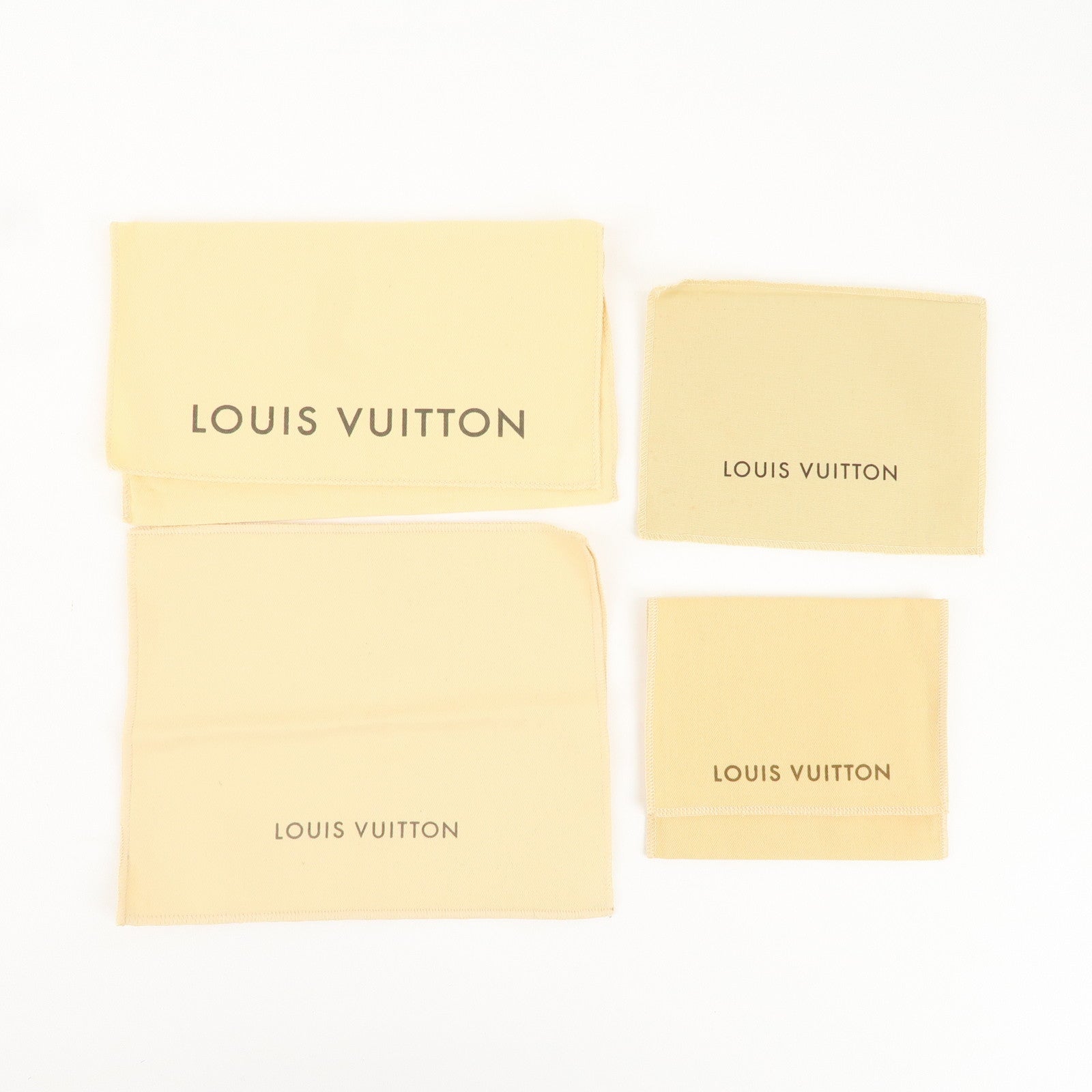 Louis Vuitton Set of 25 Storage Bag Dust Bag Flap Type Beige