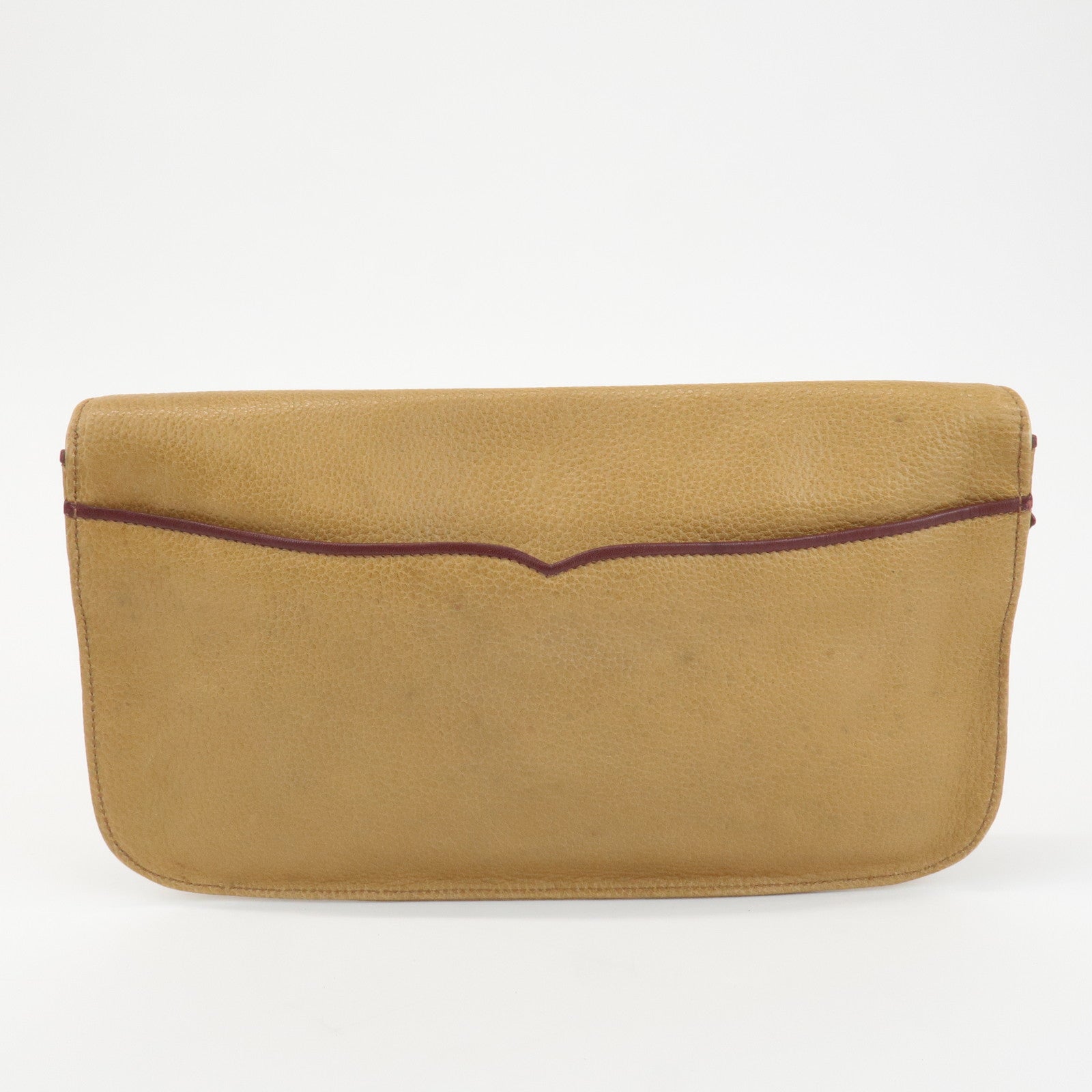 Cartier Must Line Must de Cartier Leather ClutchBag Beige Bordeaux