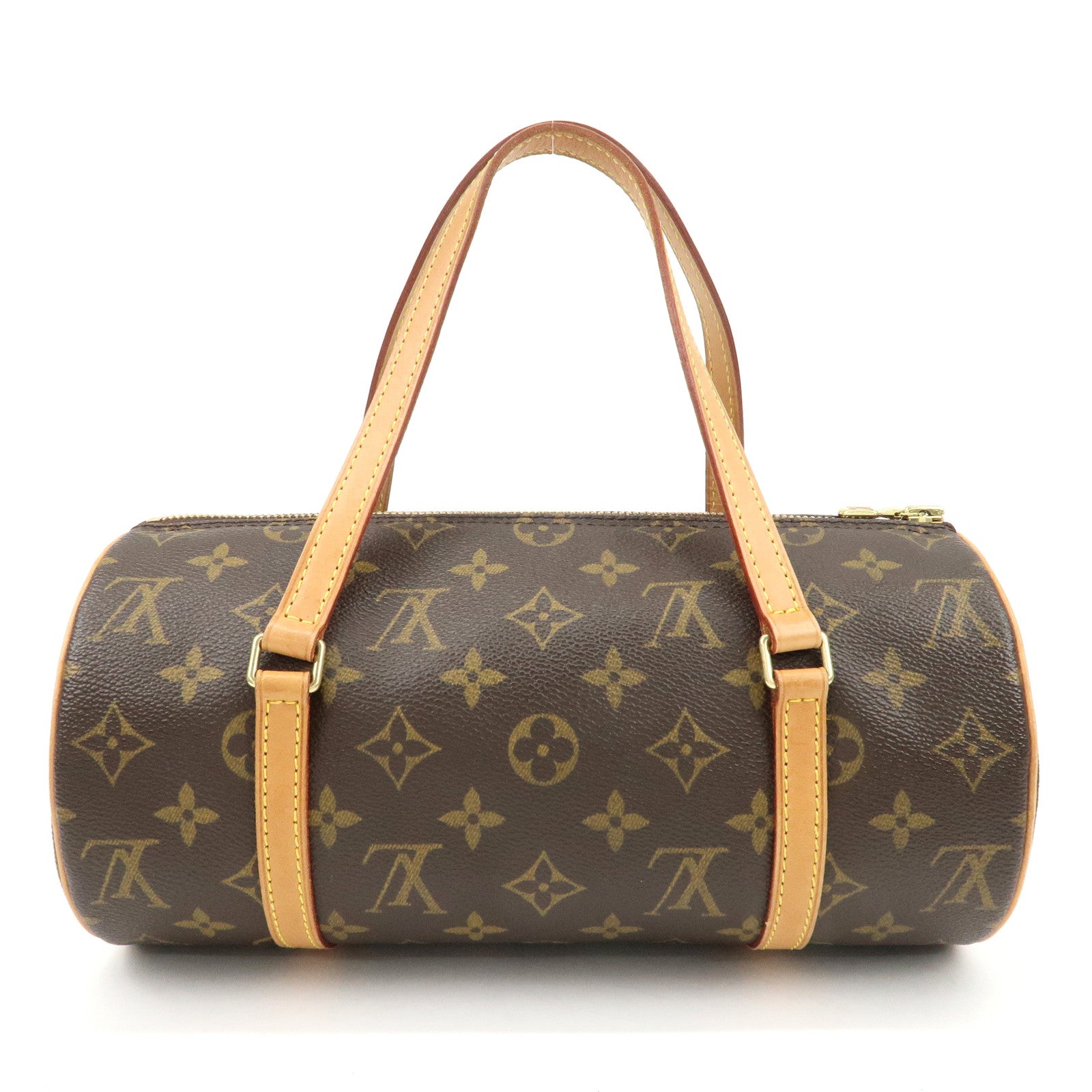 Louis Vuitton Monogram Papillon 26 Hand Bag Brown New Style M51386 Used