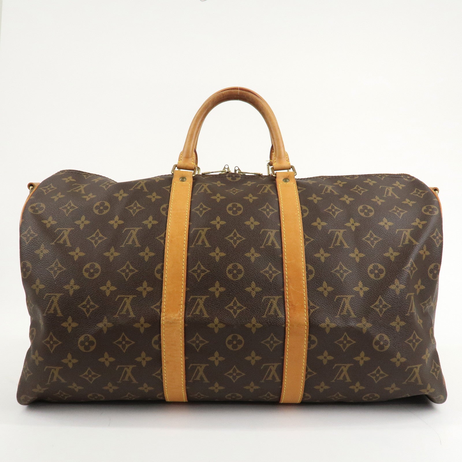 Louis Vuitton Keep All Bandouliere 50 Boston Bag Brown M41416