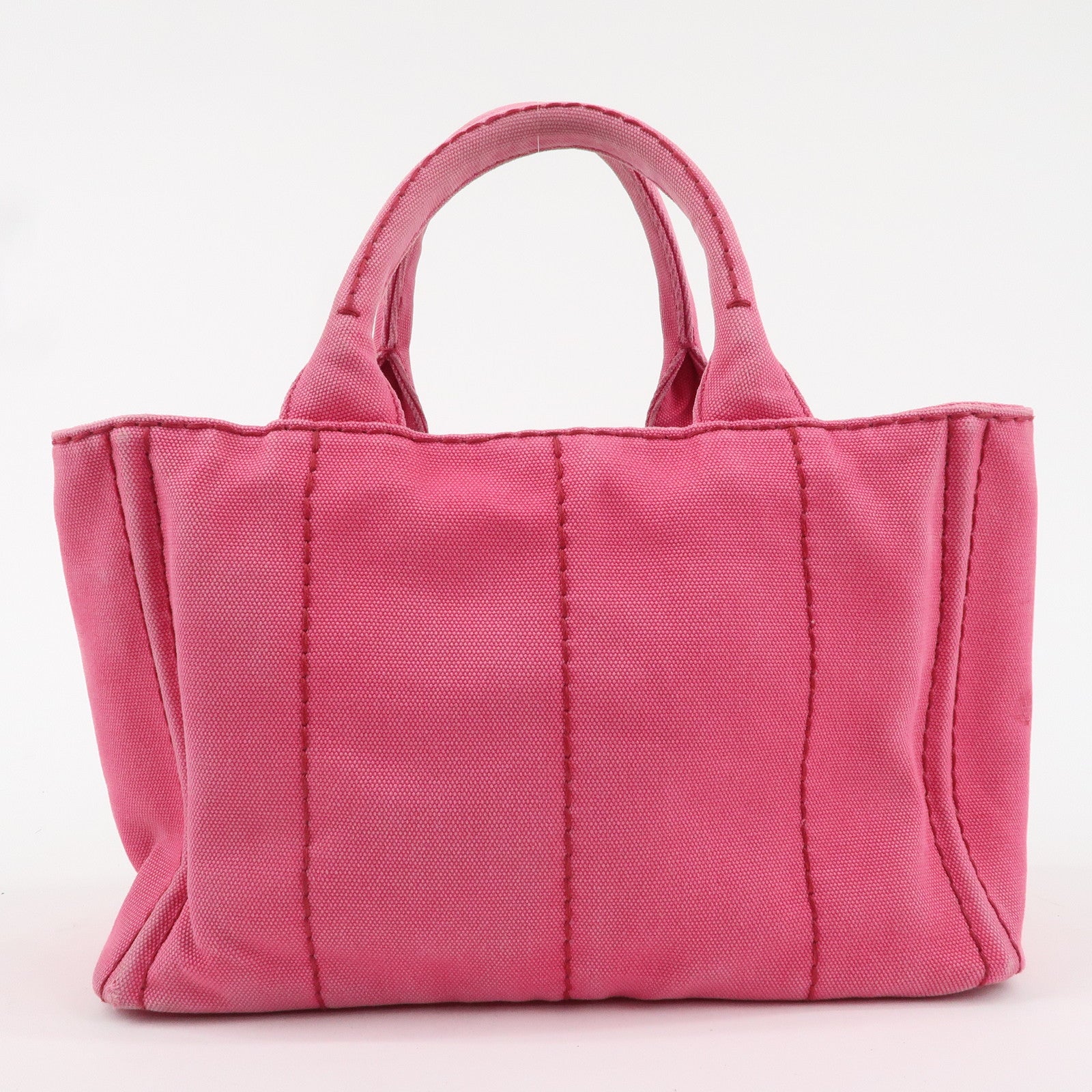 PRADA Canapa Mini Canvas 2Way Bag Tote Bag Pink 1BG439