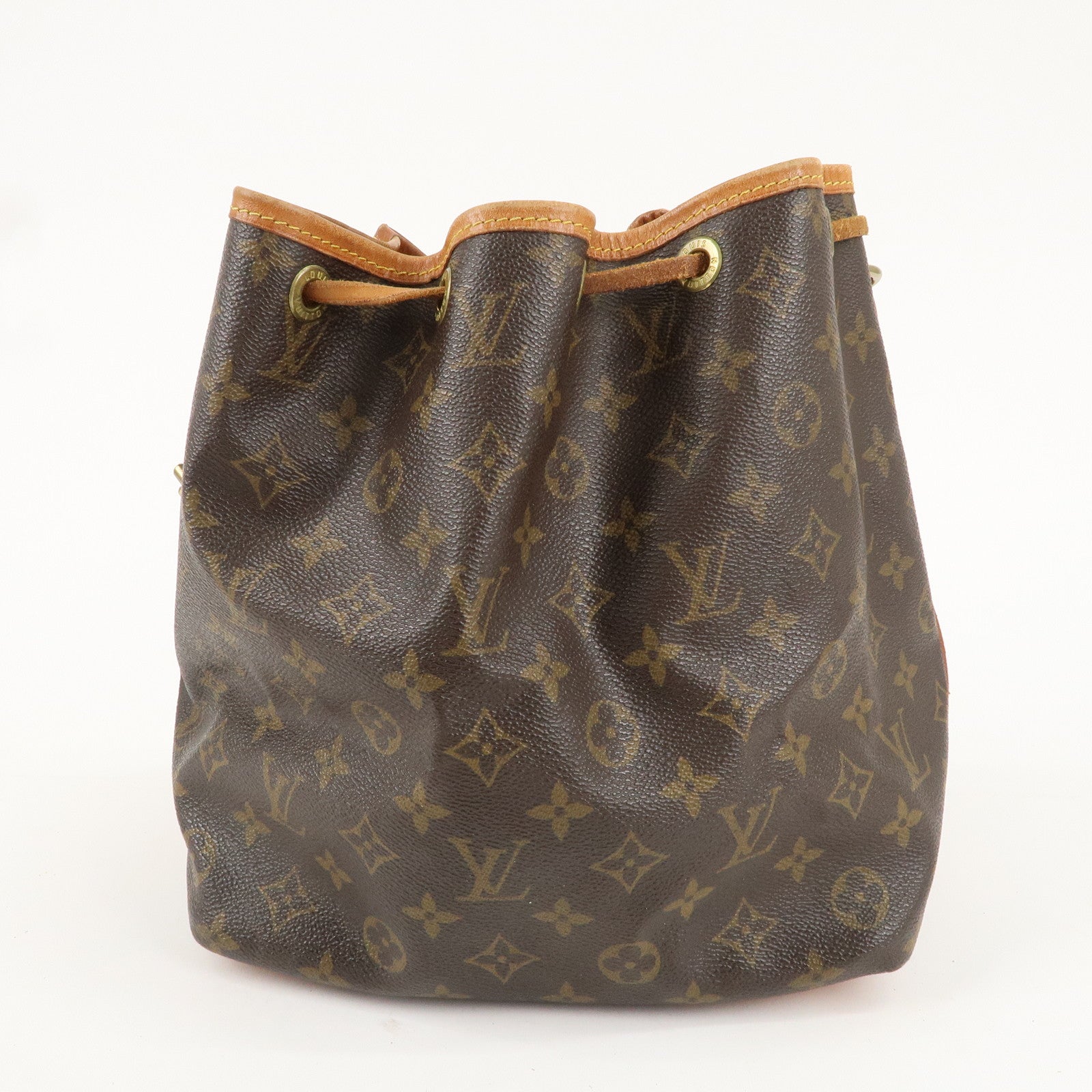 Louis Vuitton Monogram Petit Noe Shoulder Bag Brown M42226