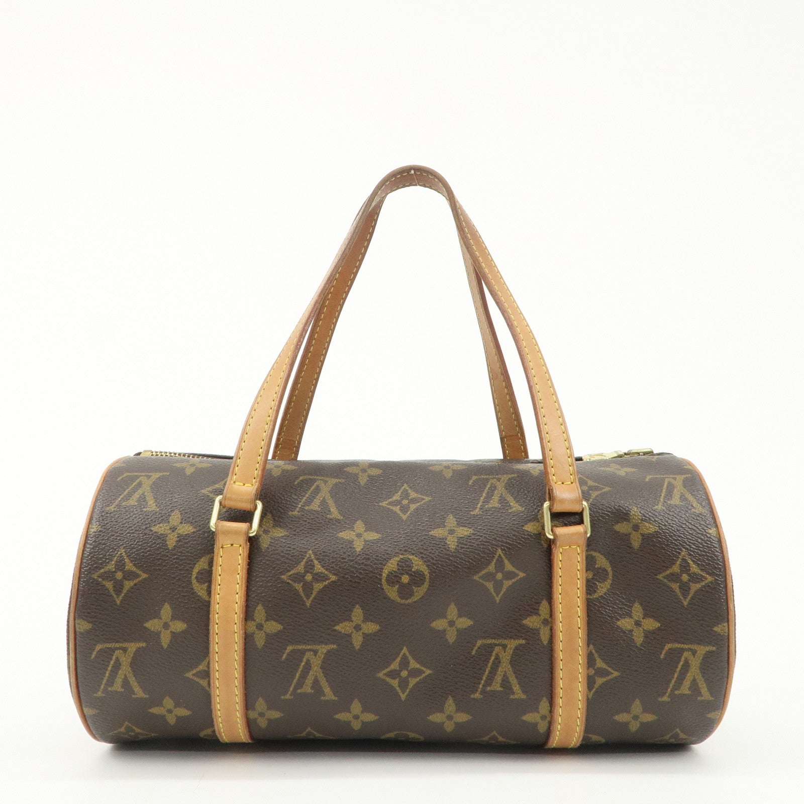 Louis Vuitton Monogram Papillon 26 Hand Bag M51386 Brown Used