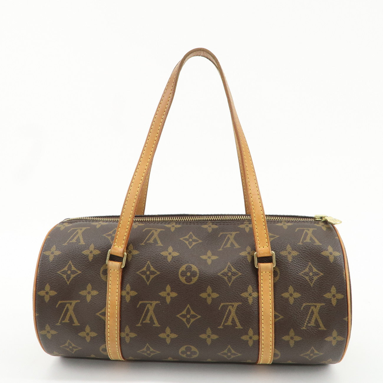 Louis Vuitton Monogram Papillon 30 Hand Bag Brown M51385 Used