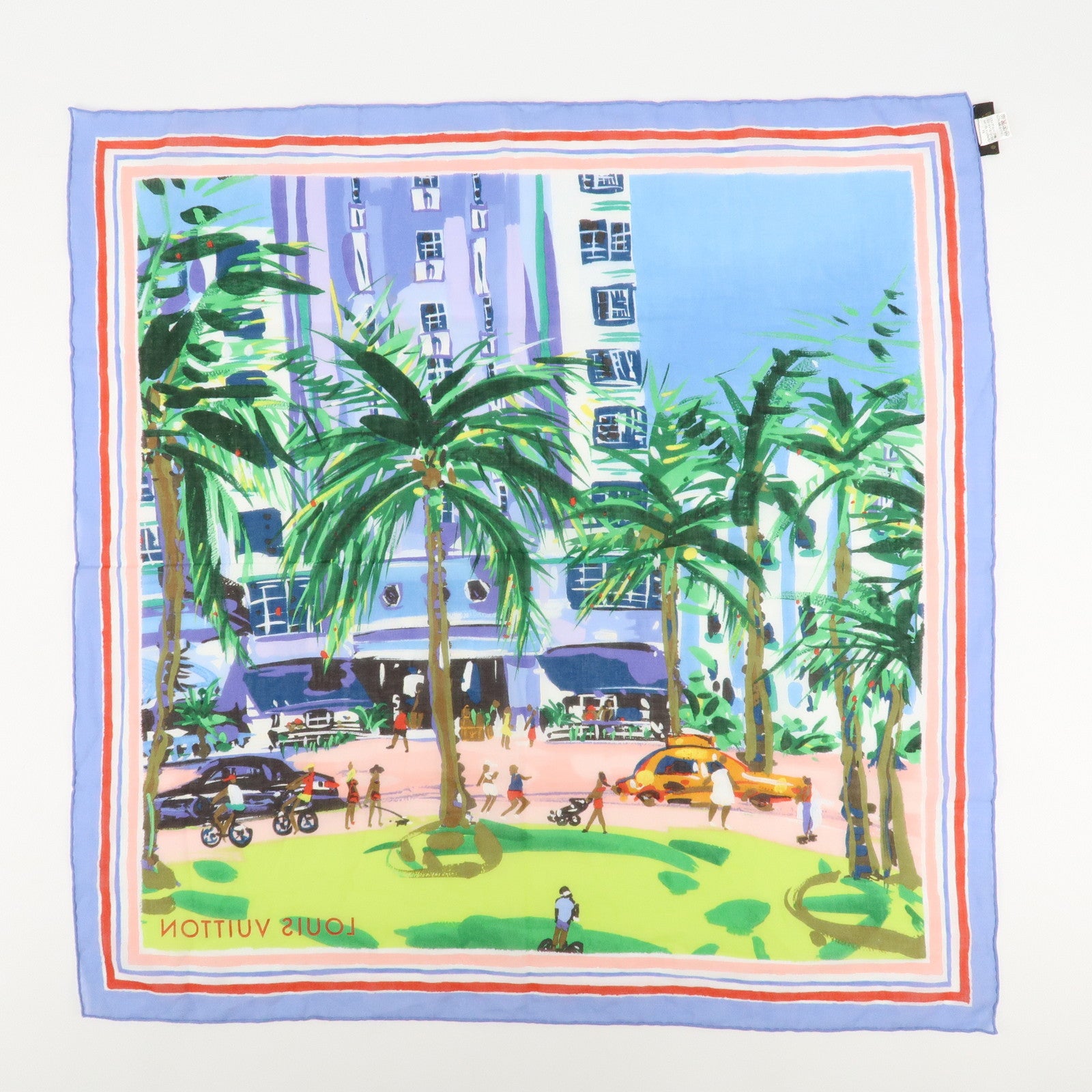 Louis Vuitton Carre Ailleurs Promenade Cotton Scarf M72982 Used