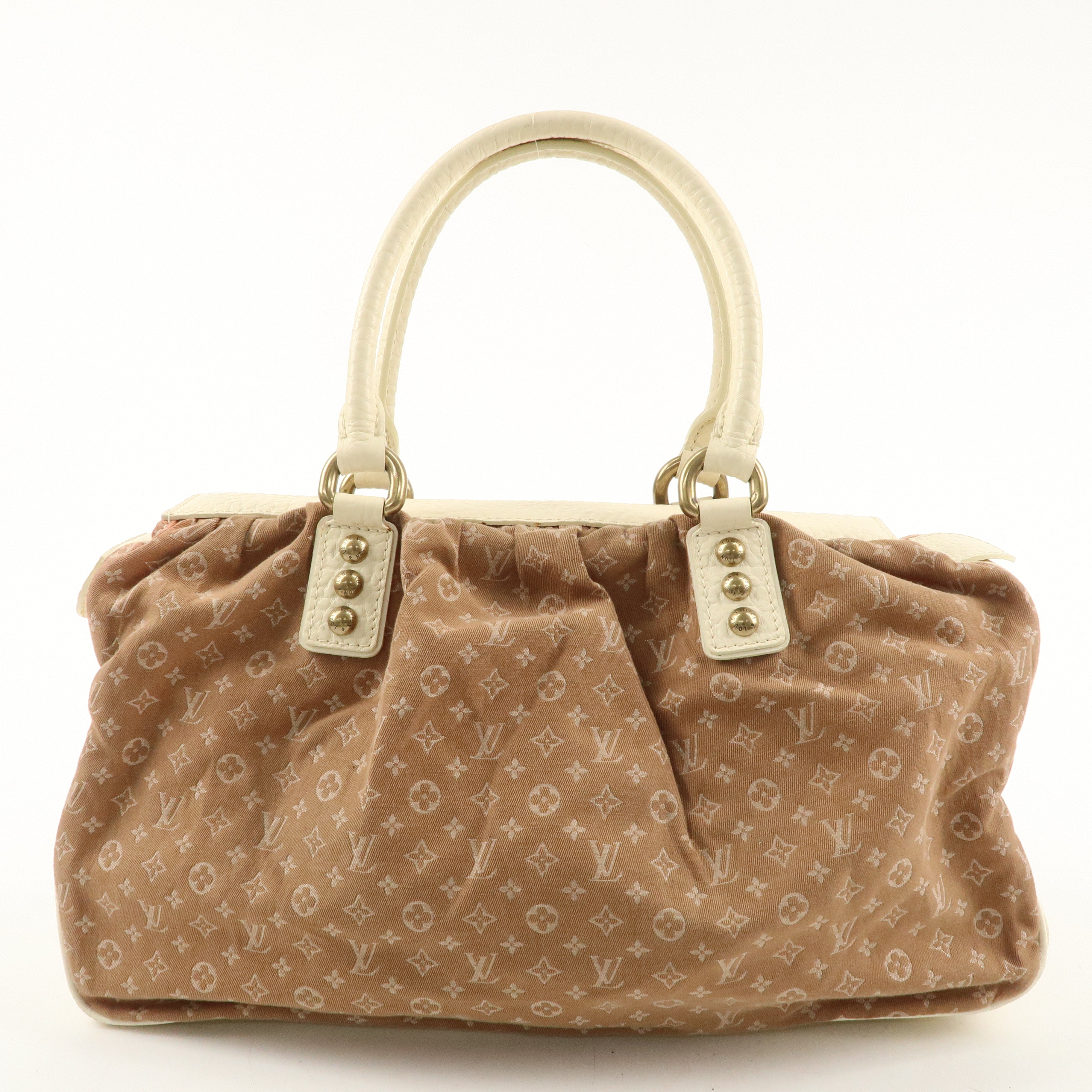 Louis Vuitton Monogram Mini Lin Trapes GM Camel Ivory M40060