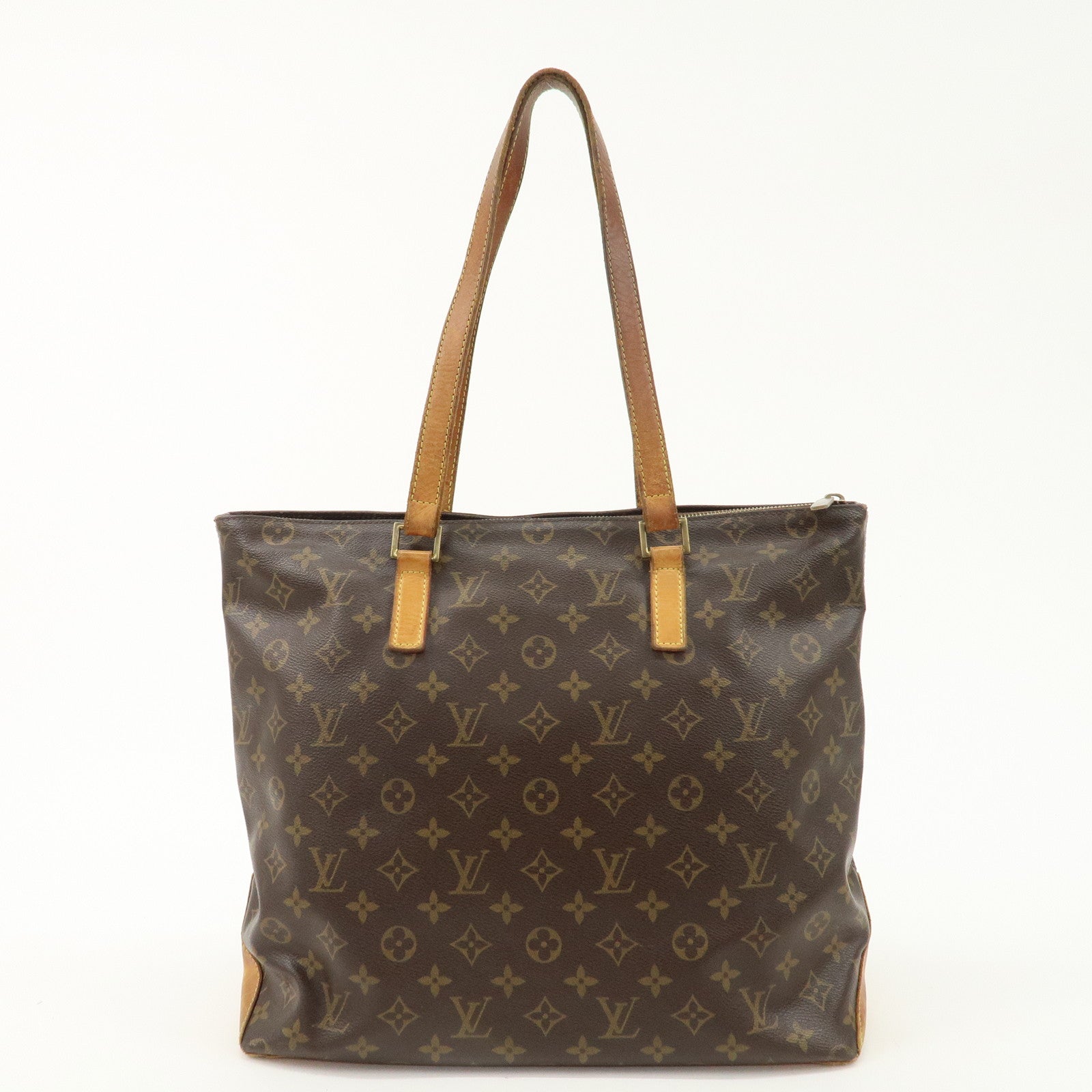 Louis Vuitton Monogram Cabas Mezzo Tote Bag Brown M51151