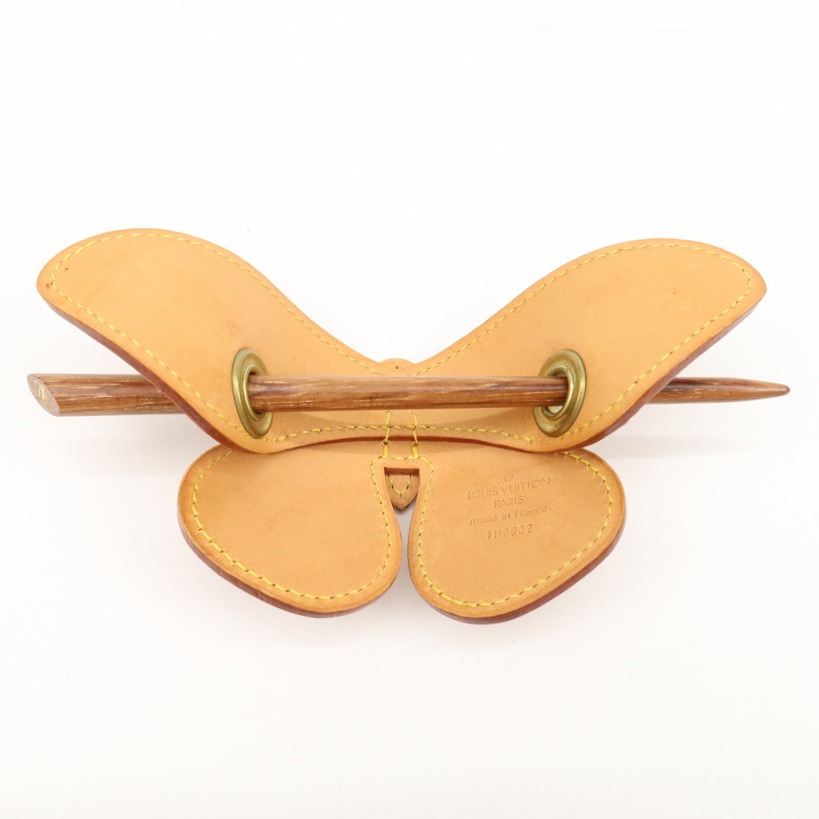 Louis Vuitton Conte de Fay Monogram Butterfly Barrette Hairpin Used