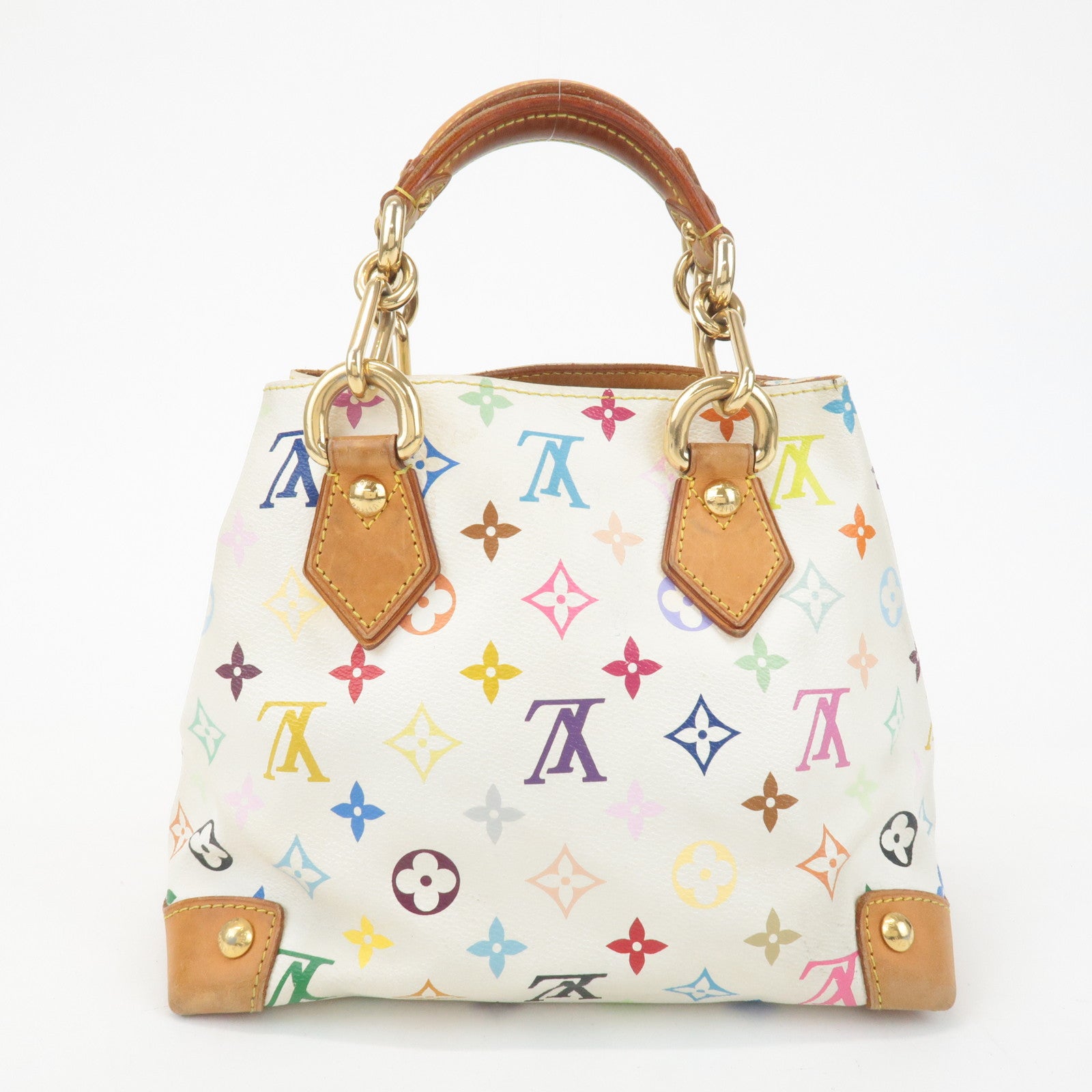 Louis Vuitton Monogram Multicolor Audra Hand Bag Blanc M40047