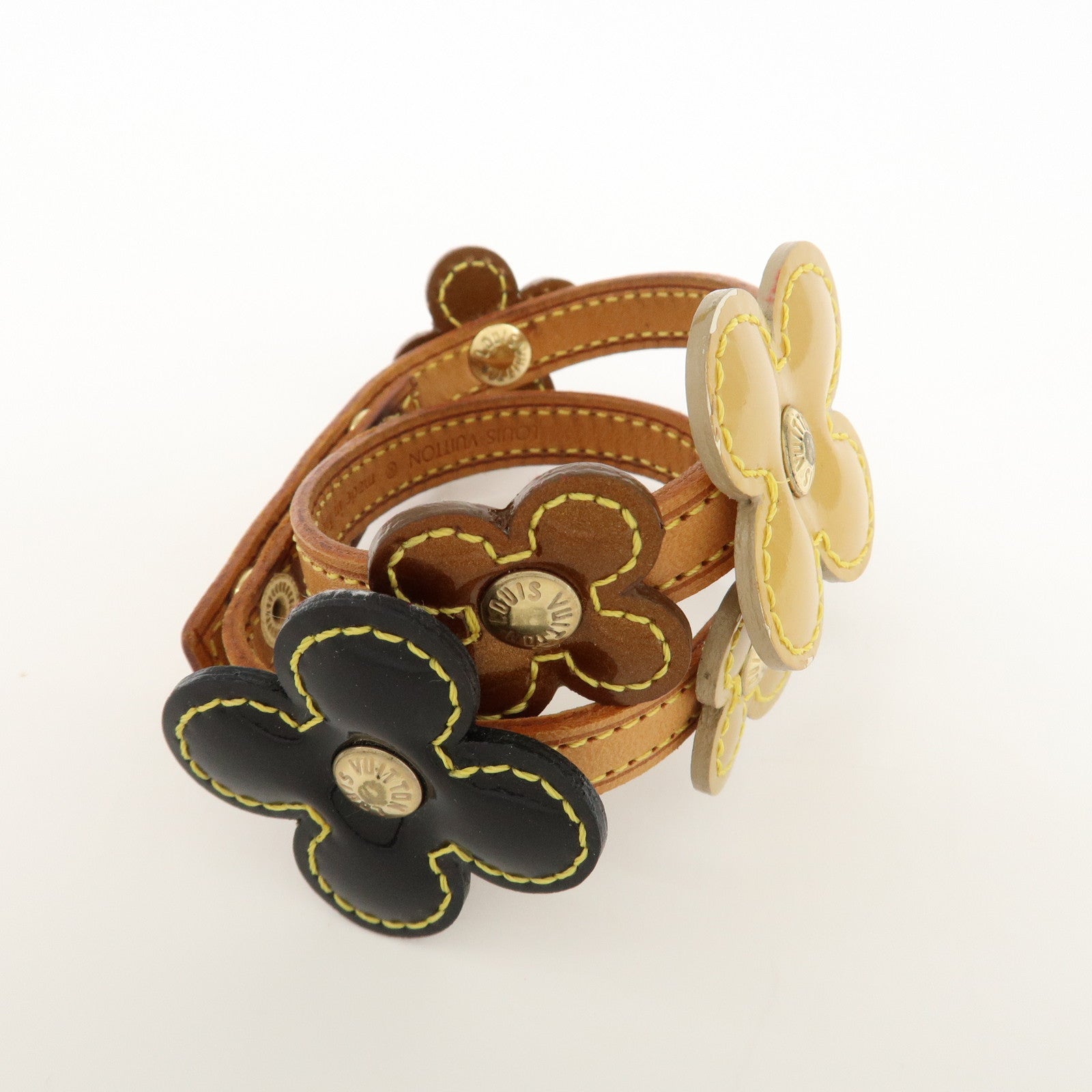 Louis Vuitton Monogram Vernis Flower Lexington Bracelet M92252 Used