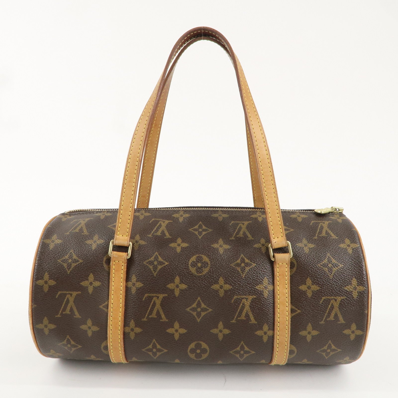 Louis Vuitton Monogram Papillon 30 Hand Bag Brown M51385