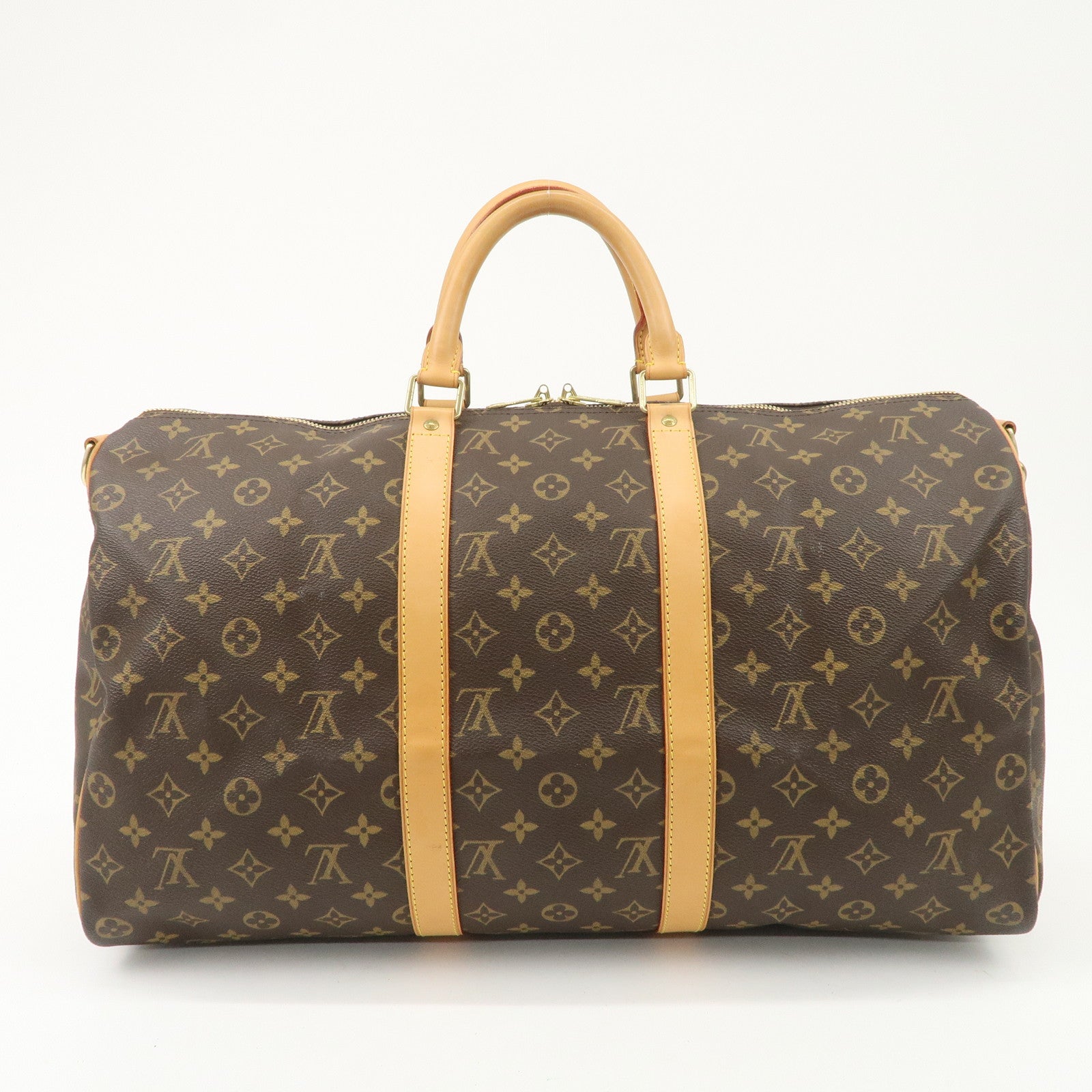 Louis Vuitton Monogram Keep All Bandouliere 50 Boston Bag M41416 Used