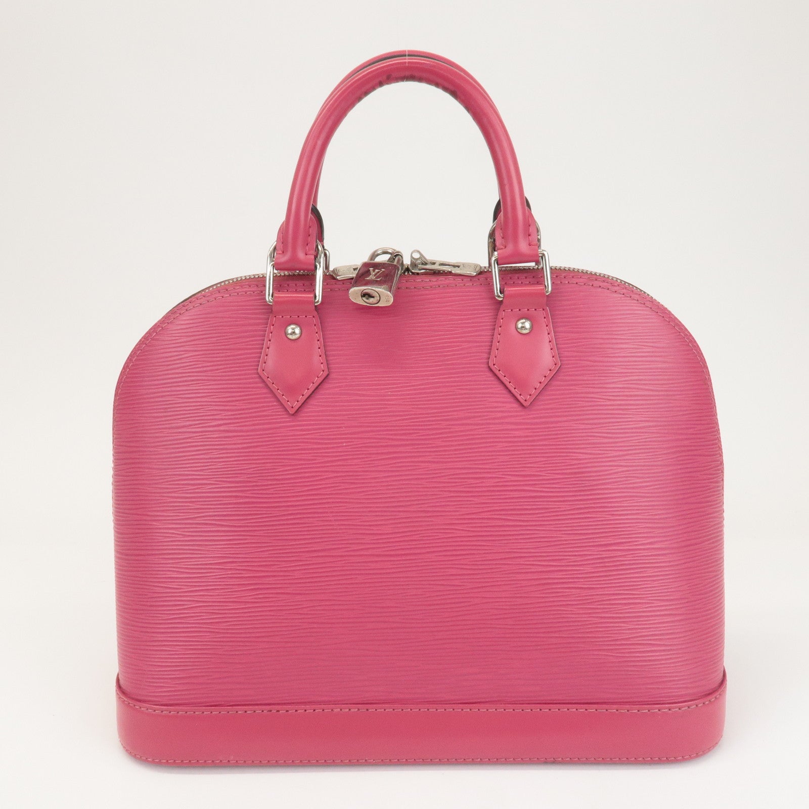 Louis Vuitton Epi Alma PM Hand Bag Fuchsia Pink M40490 Used