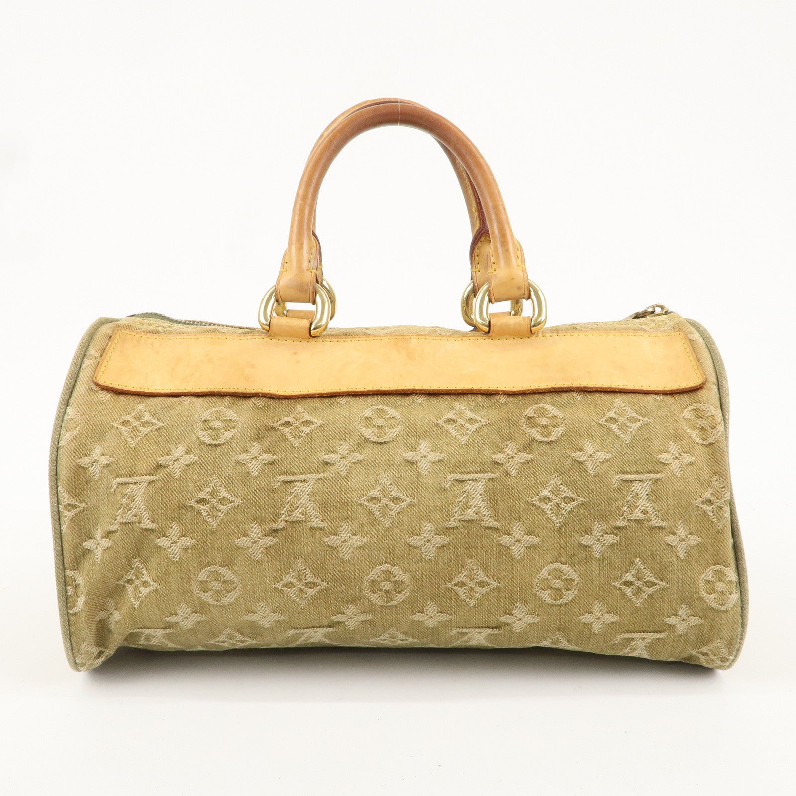 Louis Vuitton Monogram Denim Neo Speedy Boston Bag Khaki M95215