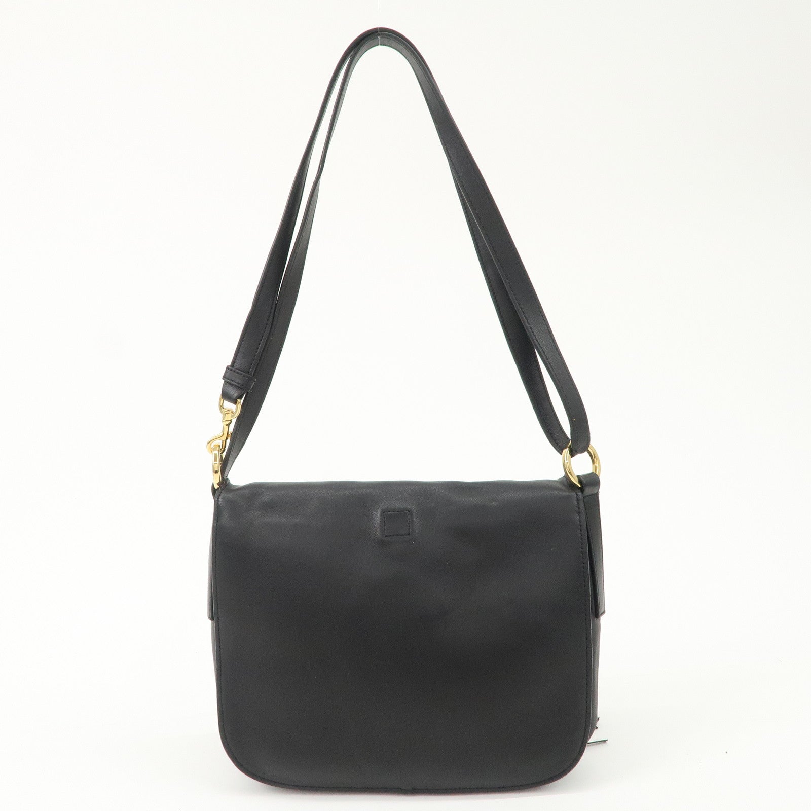 LOEWE Anagram Leather Tassel 2Way Shoulder Bag  Black 315.82.E29