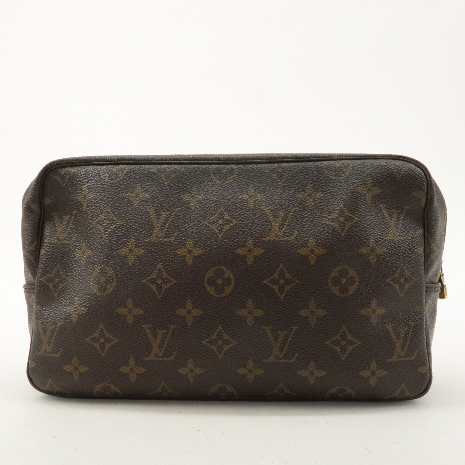 Louis Vuitton Monogram Trousse Toilette 28 Pouch Brown M47522