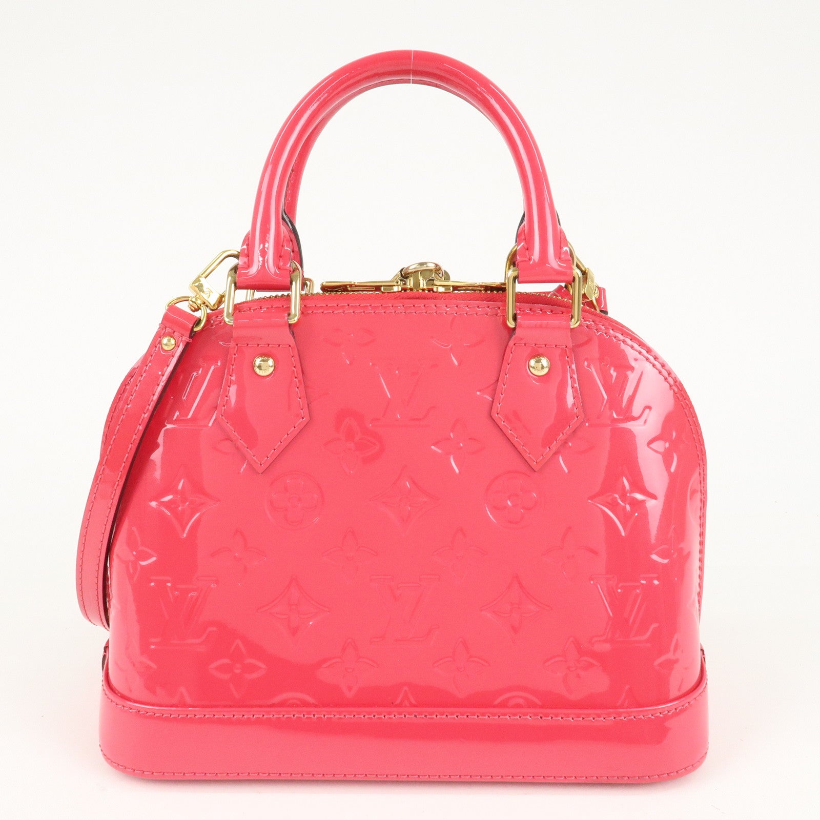 Louis Vuitton Monogram Vernis Alma BB 2Way Bag Rose Indien M91771