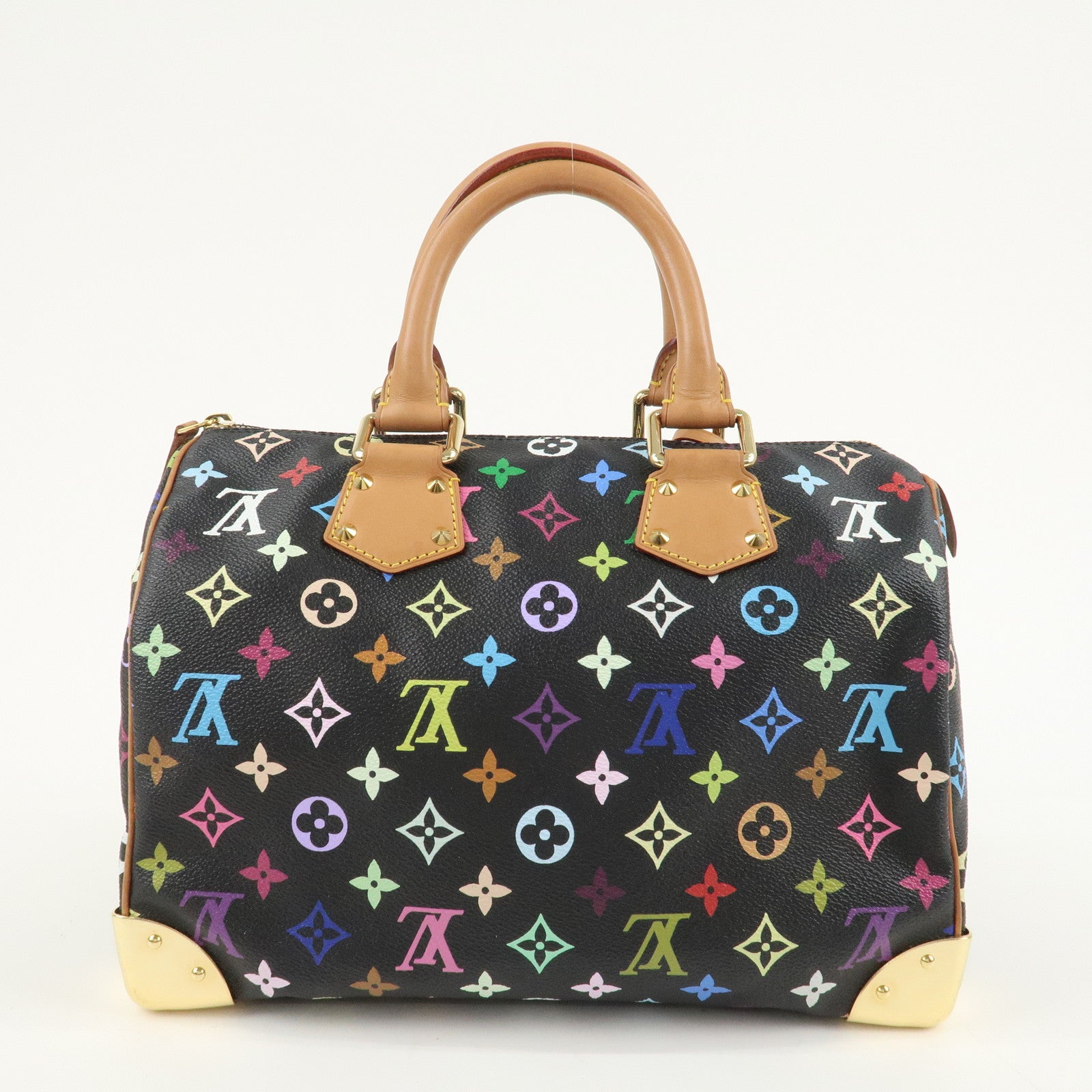 Louis Vuitton Monogram Multi Color Speedy 30 Hand Bag M92642 Used