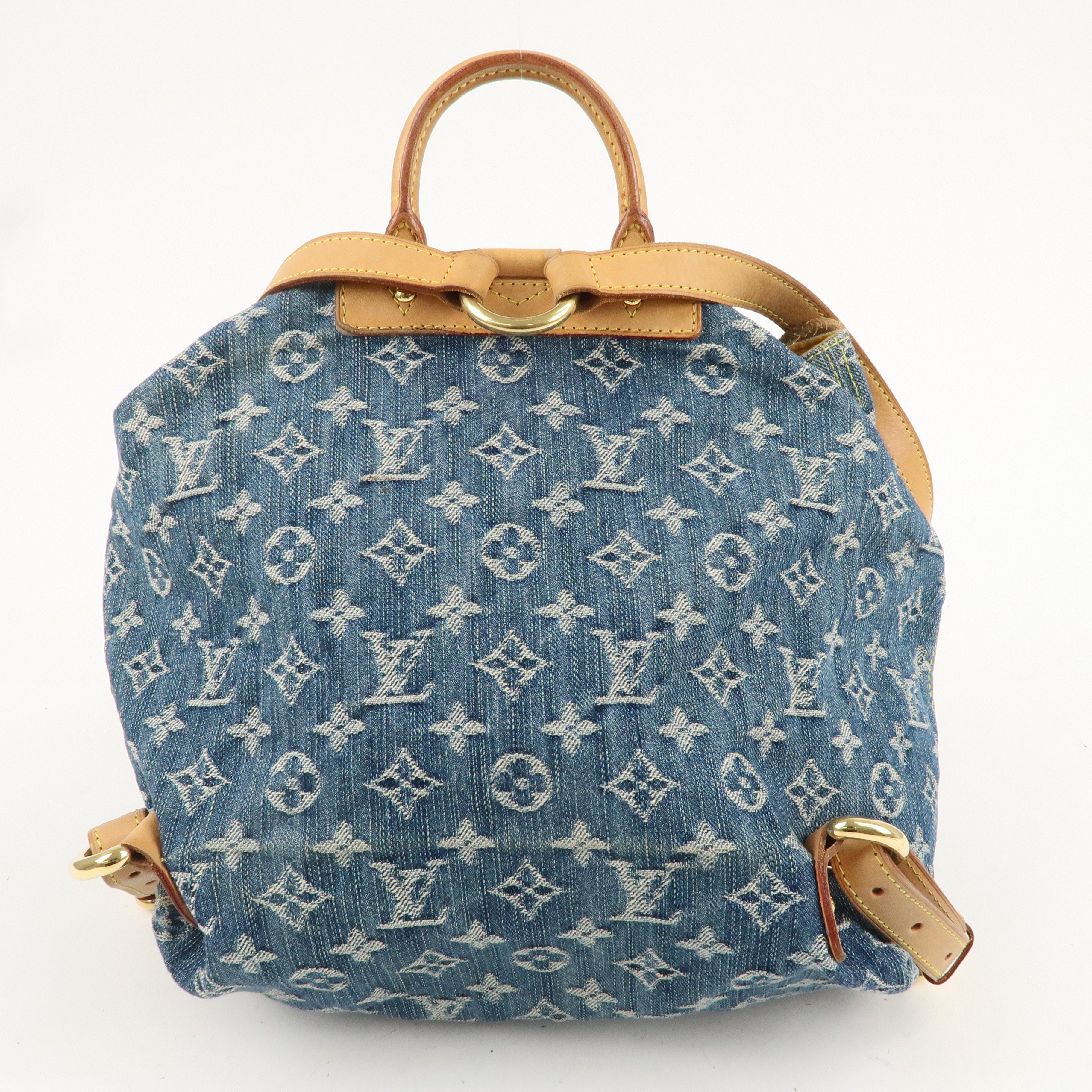 Louis Vuitton Monogram Denim Sac a Dos GM Back Pack Blue M95056