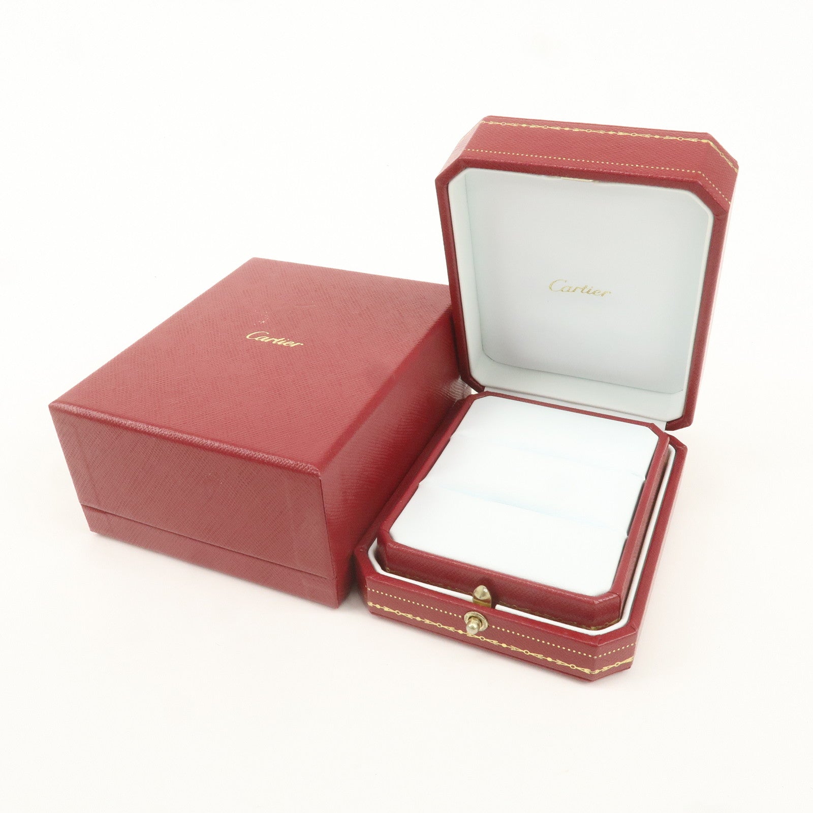 Cartier Set of 2 Pair Ring Box Display Box Jewelry Box For Ring