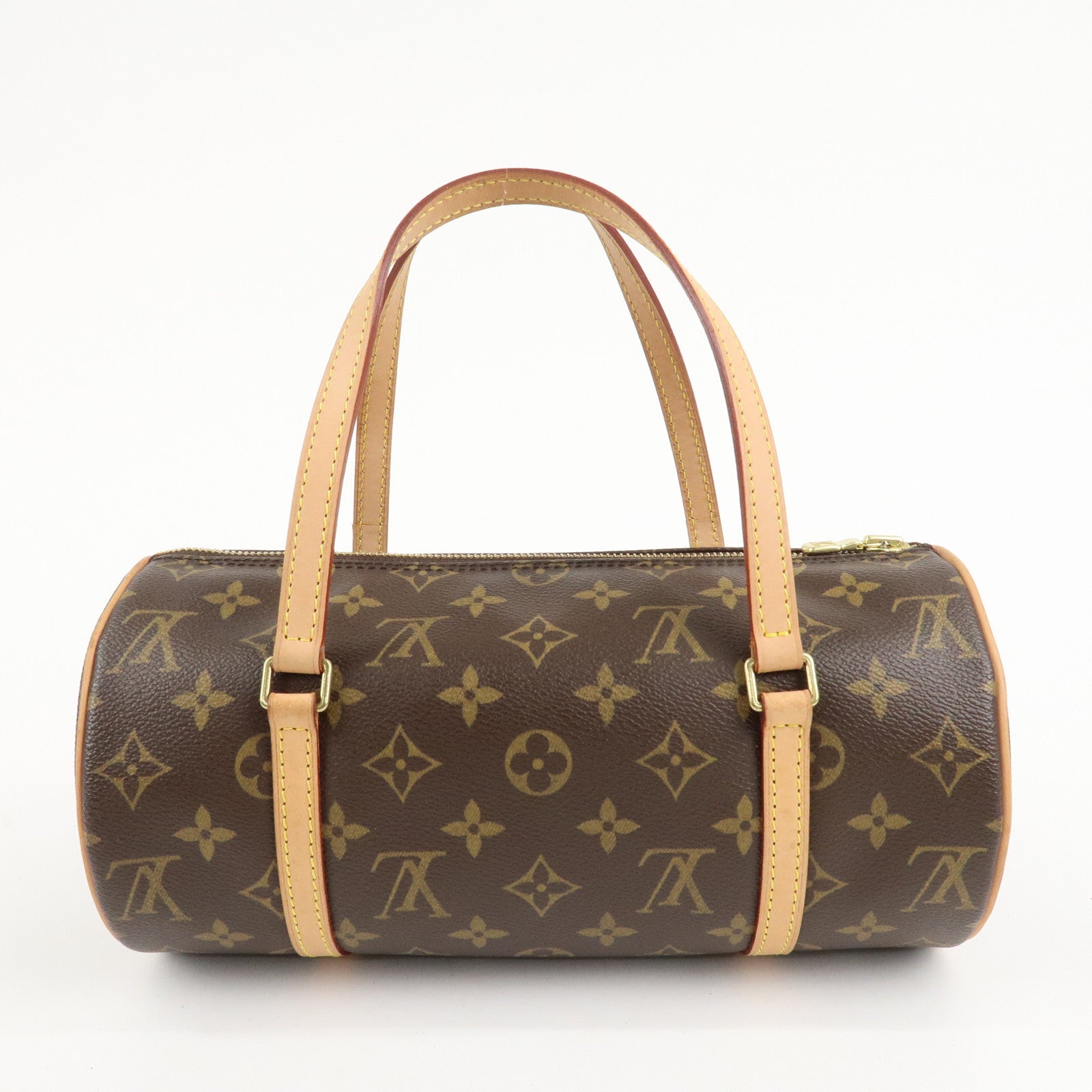 Louis Vuitton Monogram Papillon 26 Hand Bag New Style Brown M51386 Used