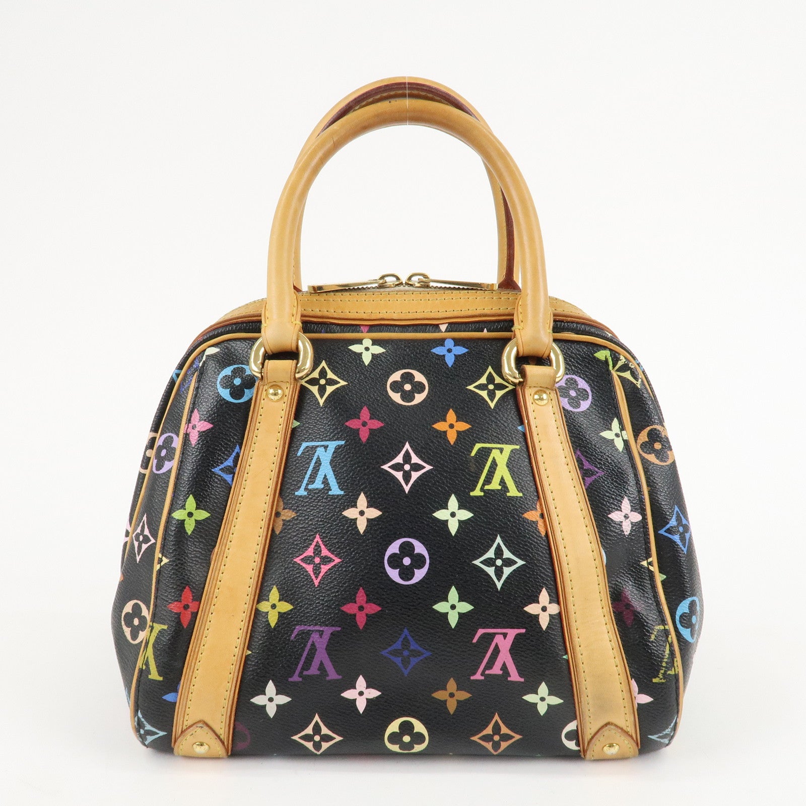 Louis Vuitton Monogram Multi Color Priscilla Hand Bag Noir M40097 Used