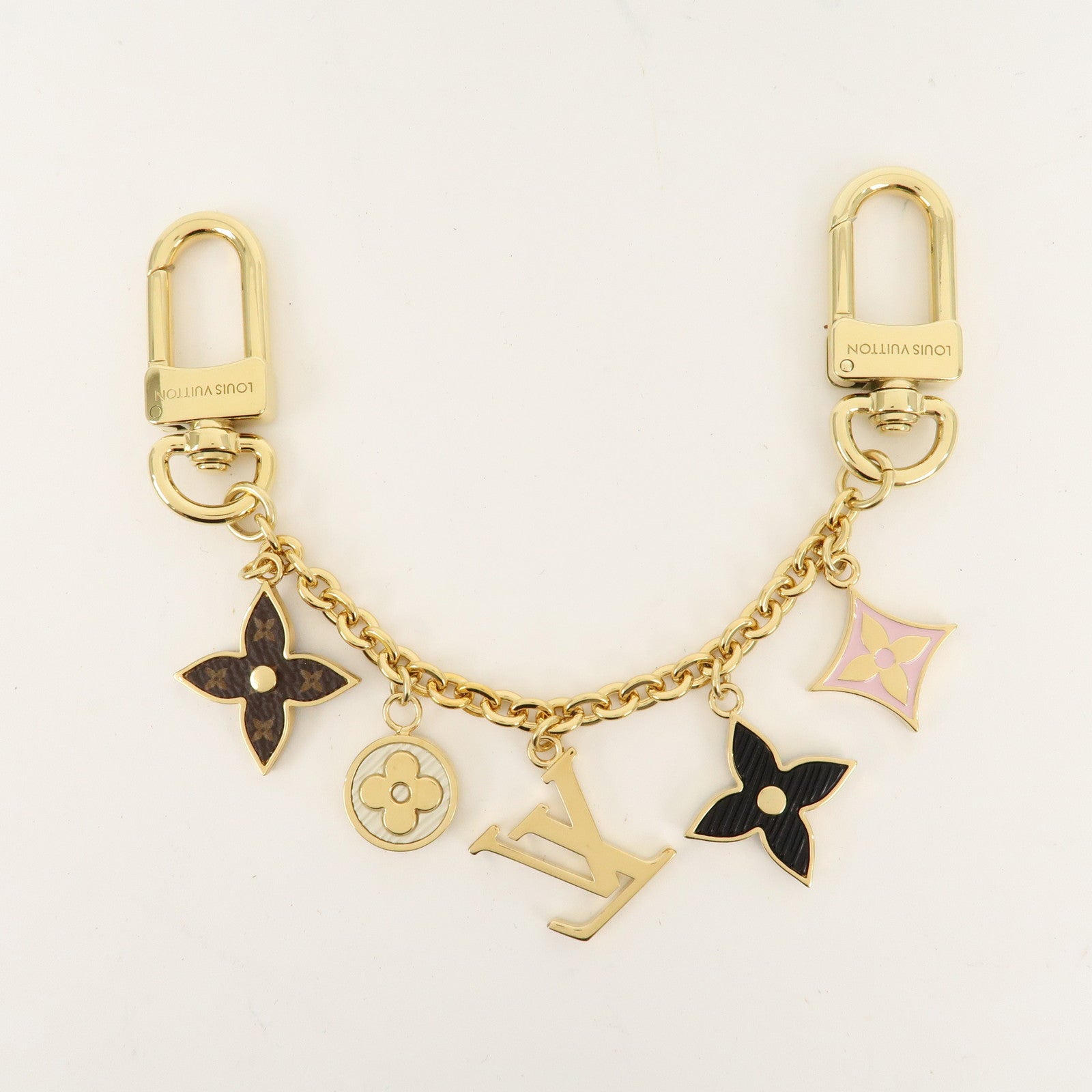 Louis Vuitton Bag Charm Chain Spring Street Gold M01188 Used