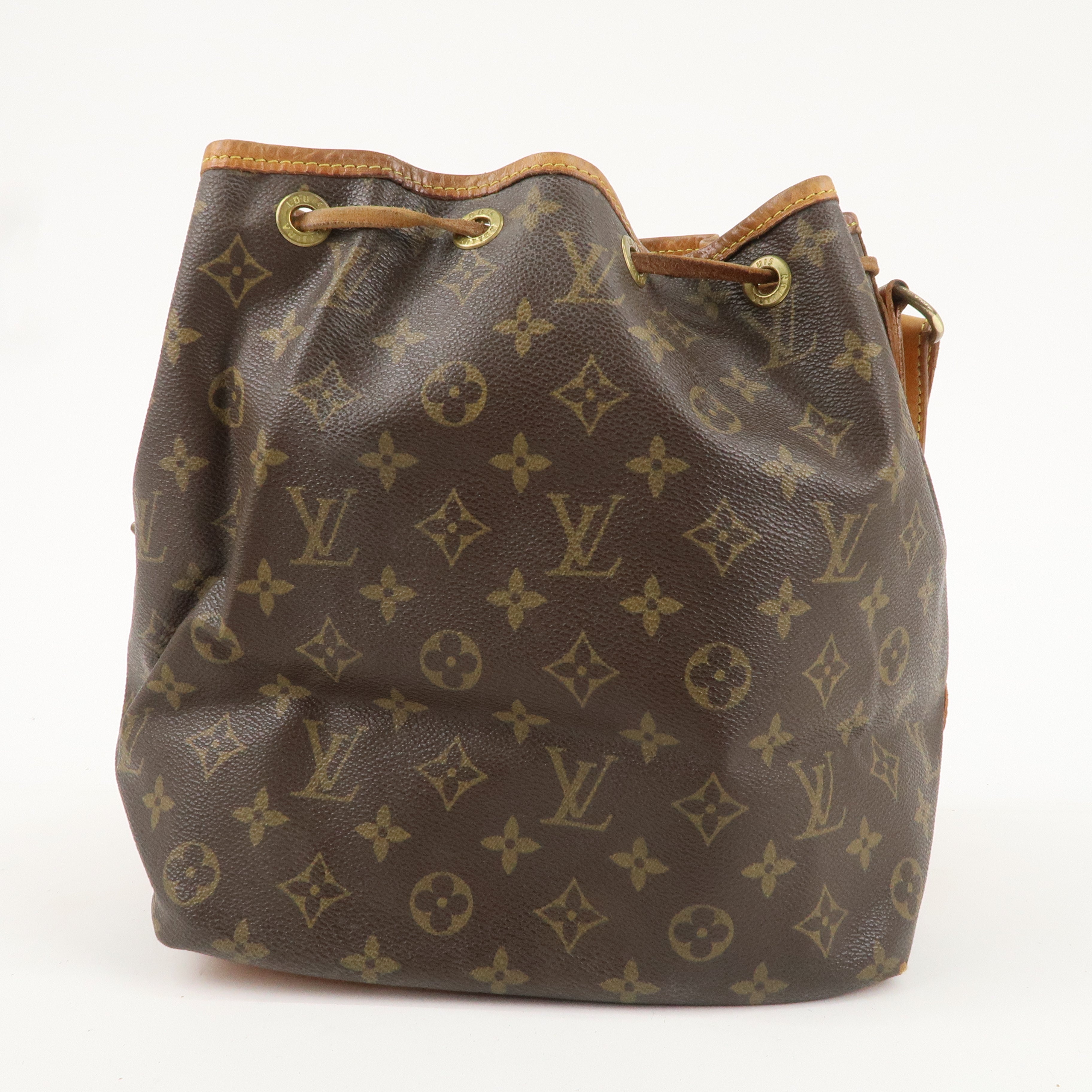 Louis Vuitton Monogram Petit Noe Shoulder Bag Brown M42226