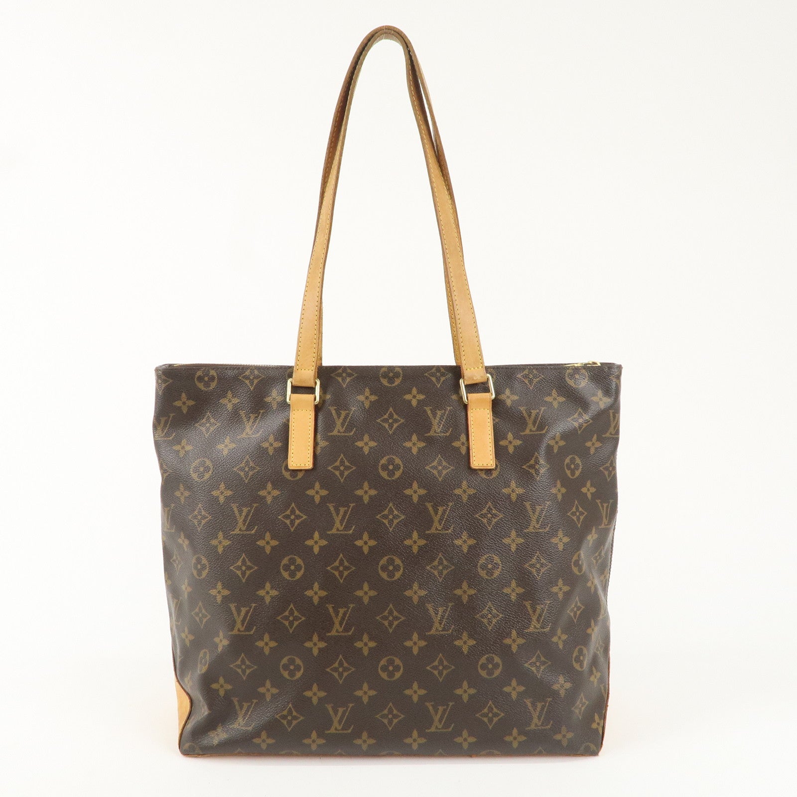 Louis Vuitton Monogram Cabas Mezzo Tote Bag Brown M51151