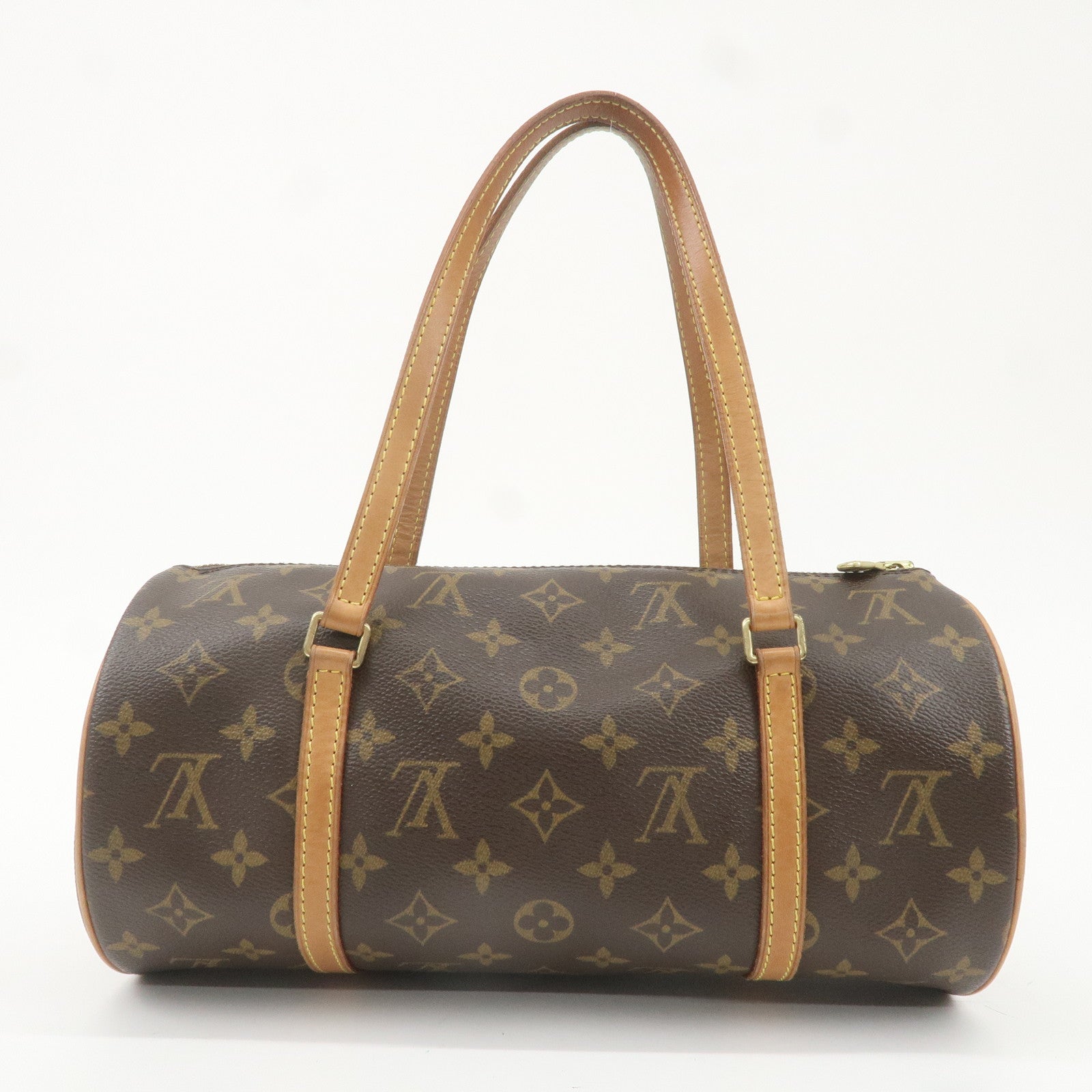 Louis Vuitton Monogram Papillon 30 Hand Bag Brown M51385