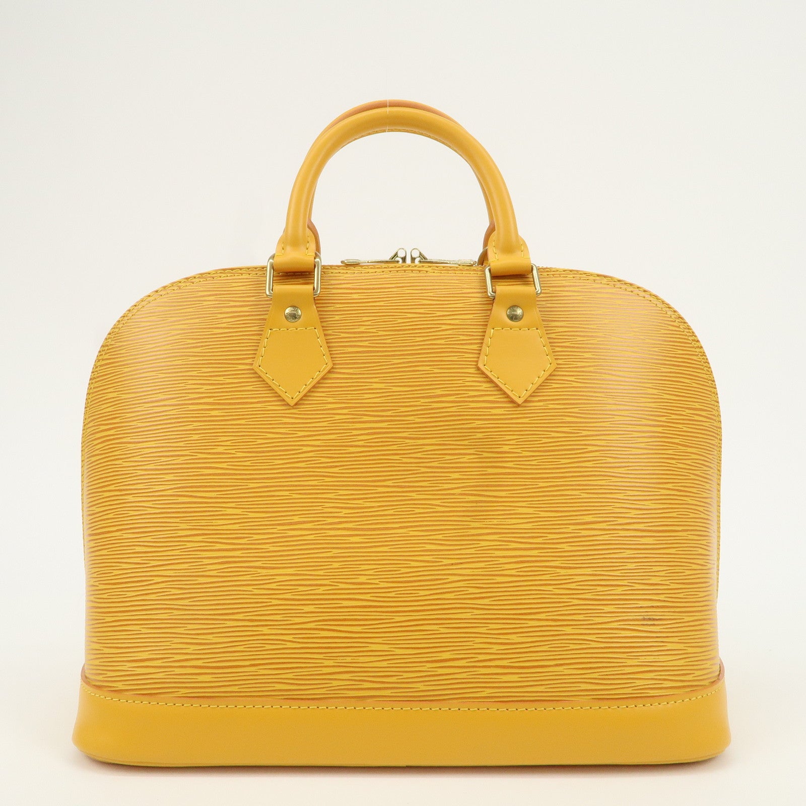 Louis Vuitton Epi Alma PM Hand Bag Tassili Yellow M52149