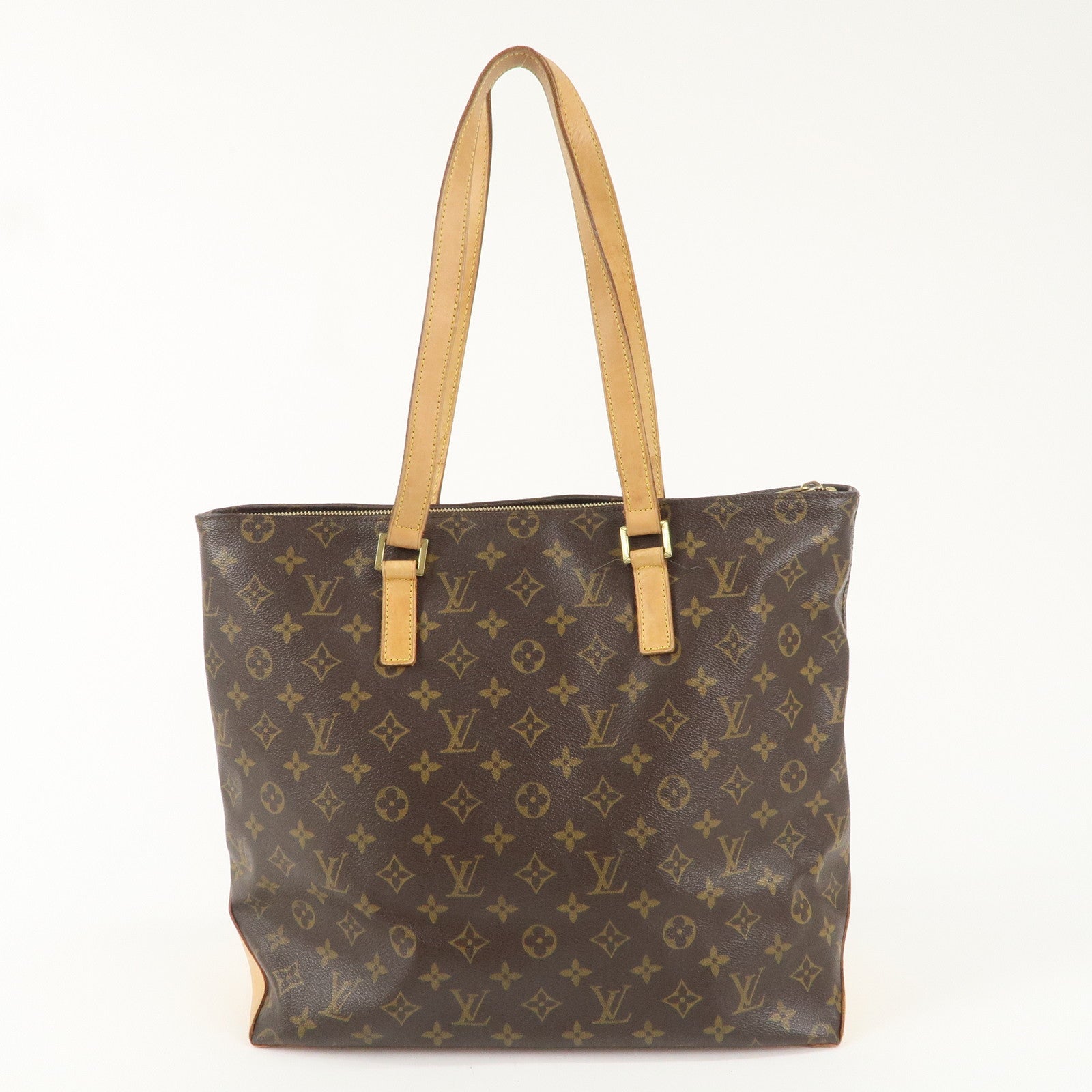 Louis Vuitton Monogram Cabas Mezzo Tote Bag Brown M51151