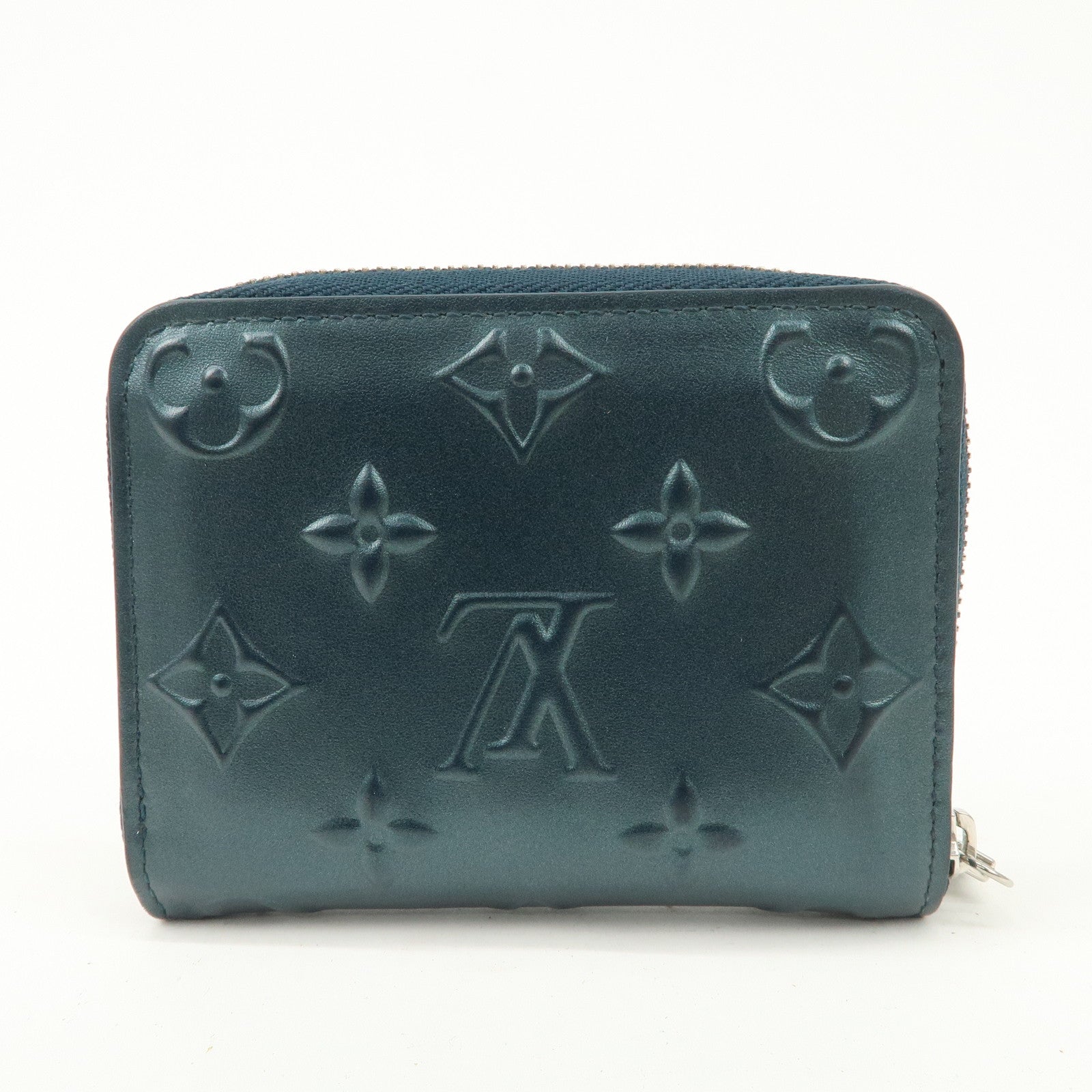 Louis Vuitton Monogram Zippy Coin Case Steal Blue M81860 Used