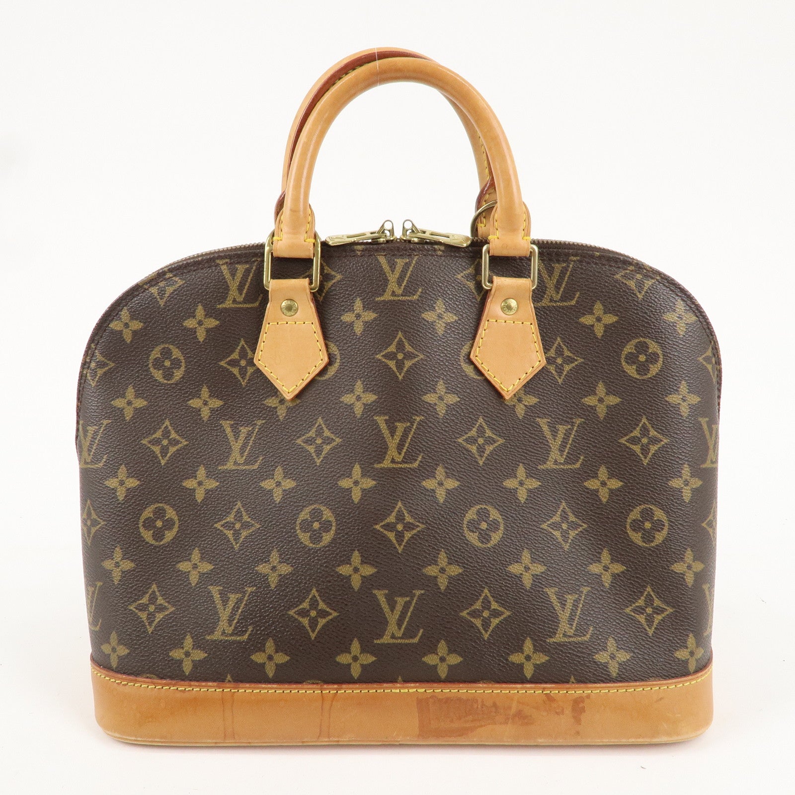 Louis Vuitton Monogram Alma Hand Bag Brown M51130