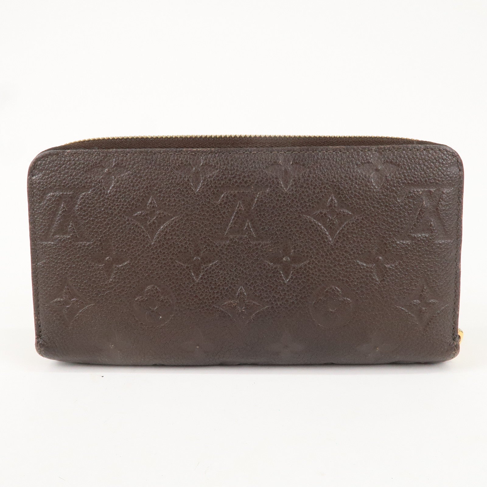 Louis Vuitton Monogram Empreinte Zippy Wallet Terre Brown M60548