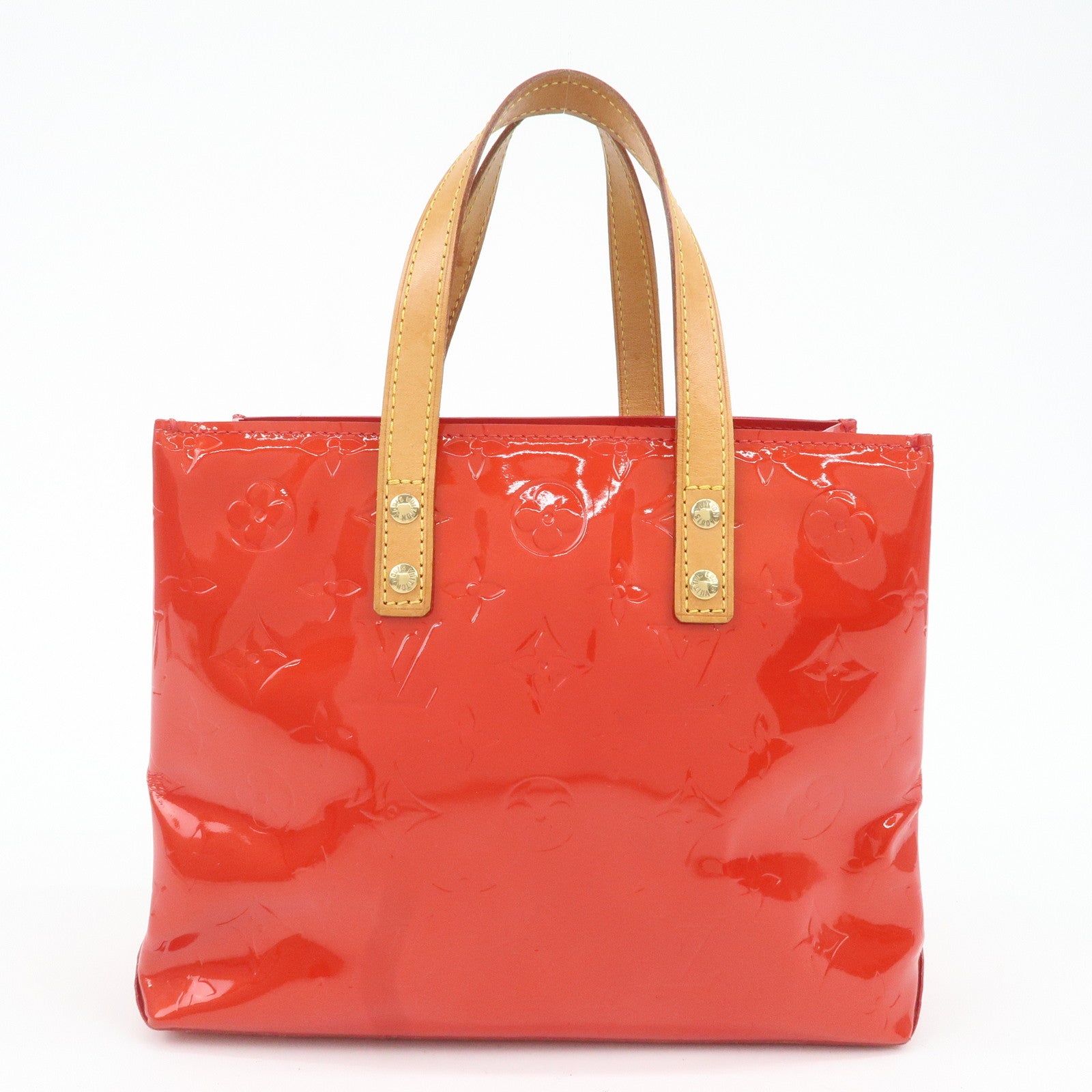 Louis Vuitton Monogram Vernis Lead PM Hand Bag M91088 Rouge Used