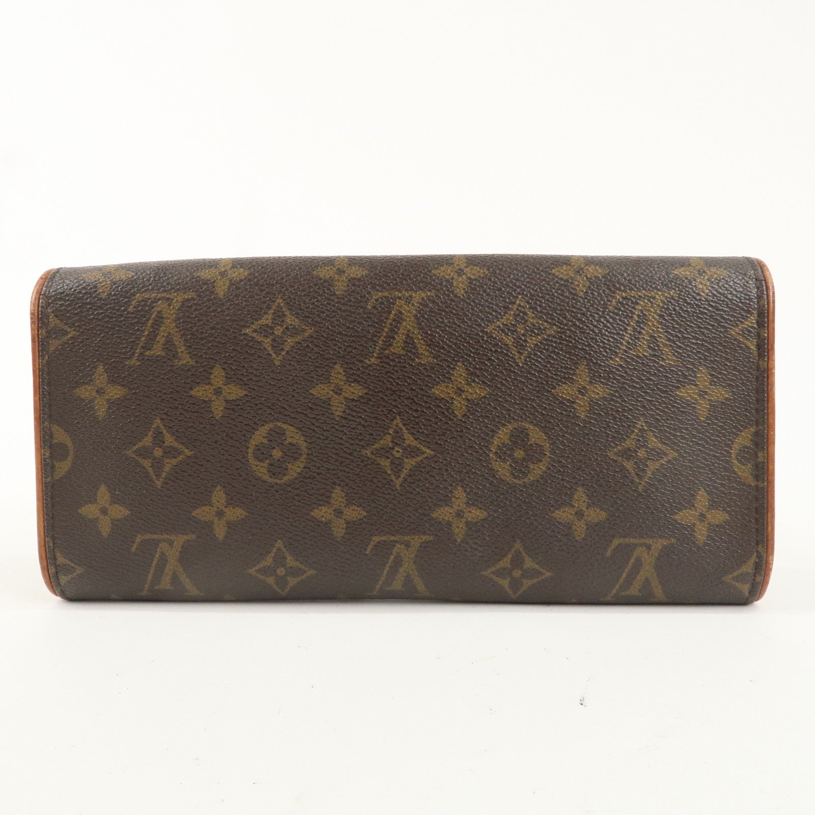 Louis Vuitton Monogram Pochette Twin GM 2Way Bag Brown M51852