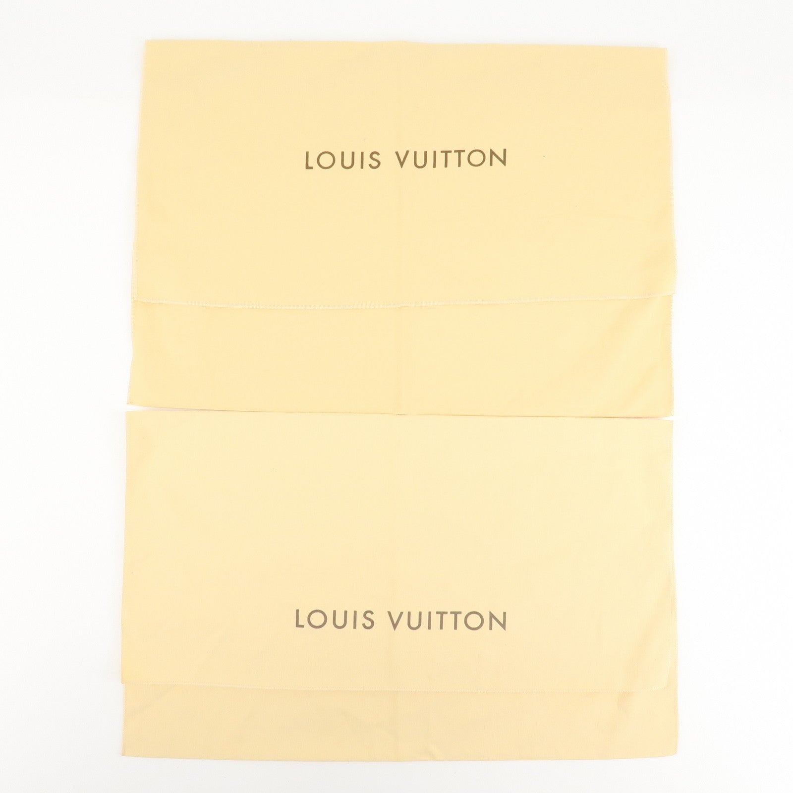 Louis Vuitton Set Of 10 Dust Bag Flap Style Beige Used