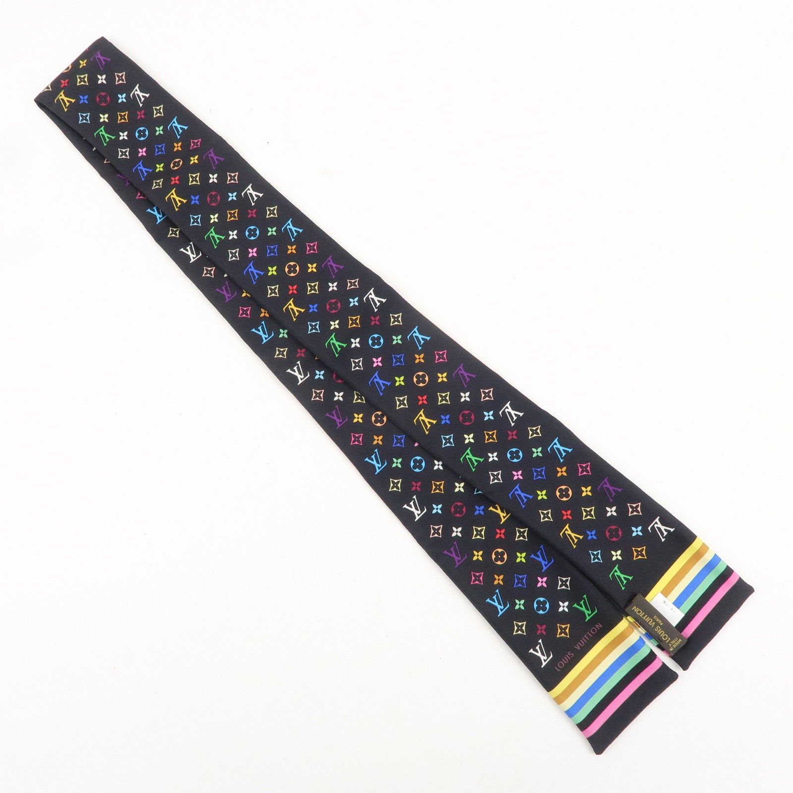 Louis Vuitton Bandeau Monogram Multicolor Scarf Noir M71992