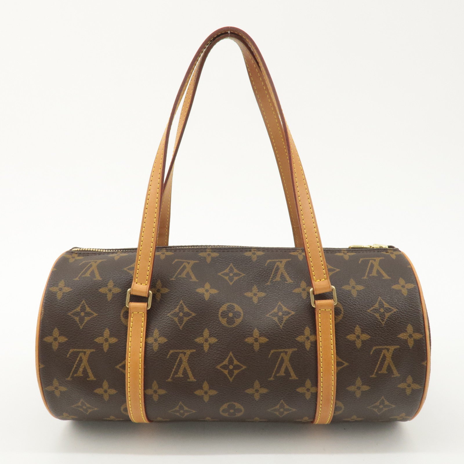 Louis Vuitton Monogram Papillon 30 Hand Bag Brown M51385