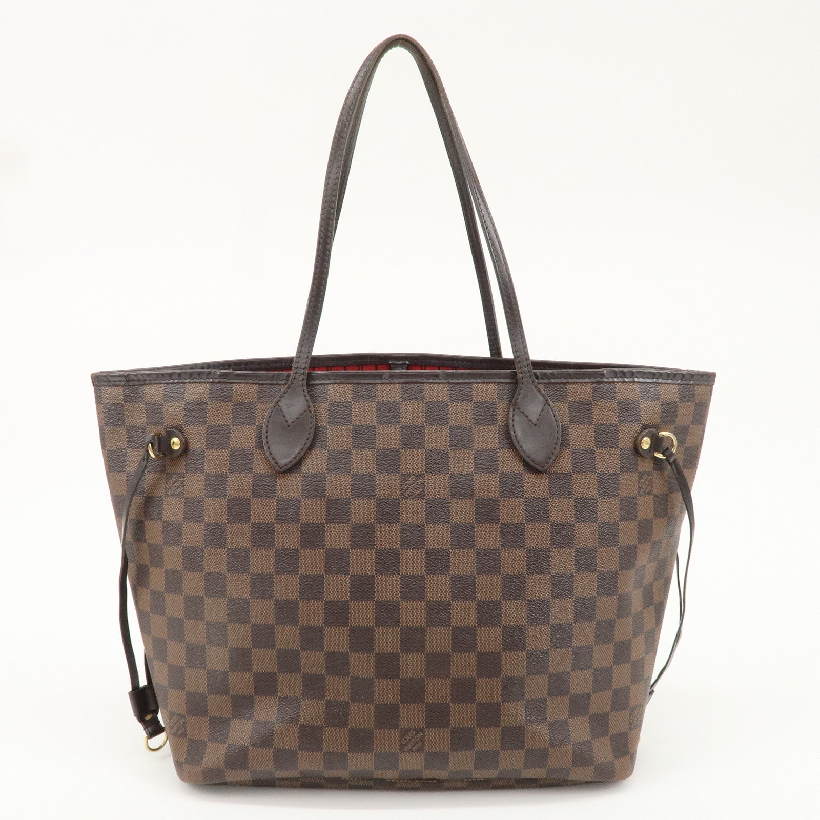 Louis Vuitton Damier Neverfull MM Tote Bag Cerise N41358