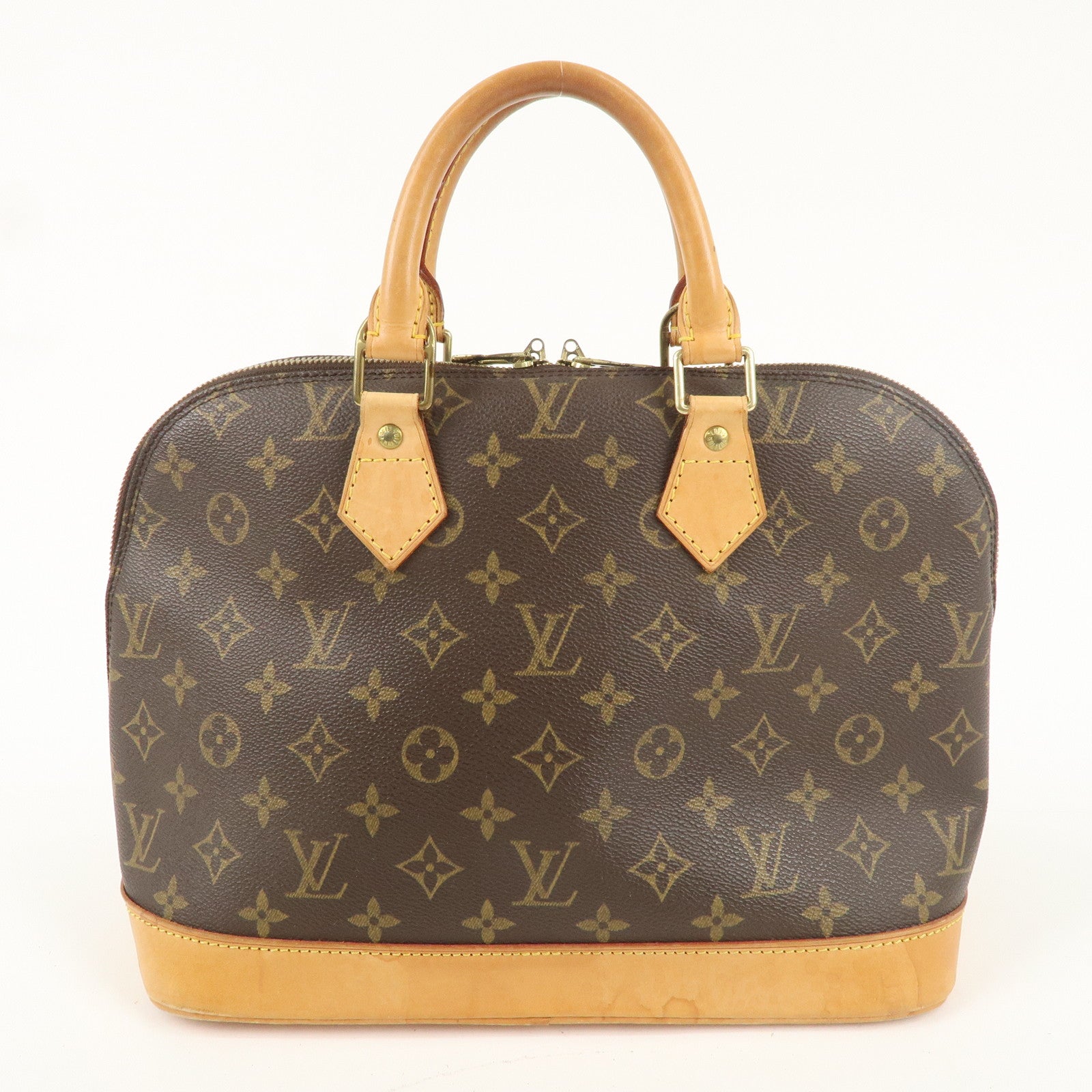 Louis Vuitton Monogram Alma Hand Bag Brown M51130