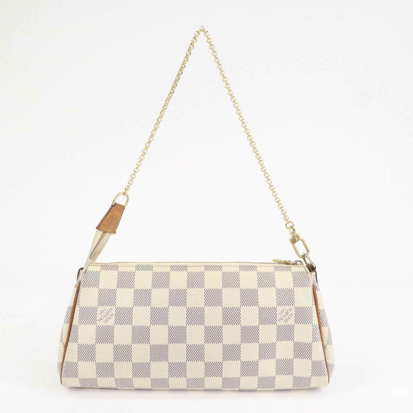 Louis Vuitton Damier Azur Eva 2 Way Pouch Shoulder Bag N55214 Used