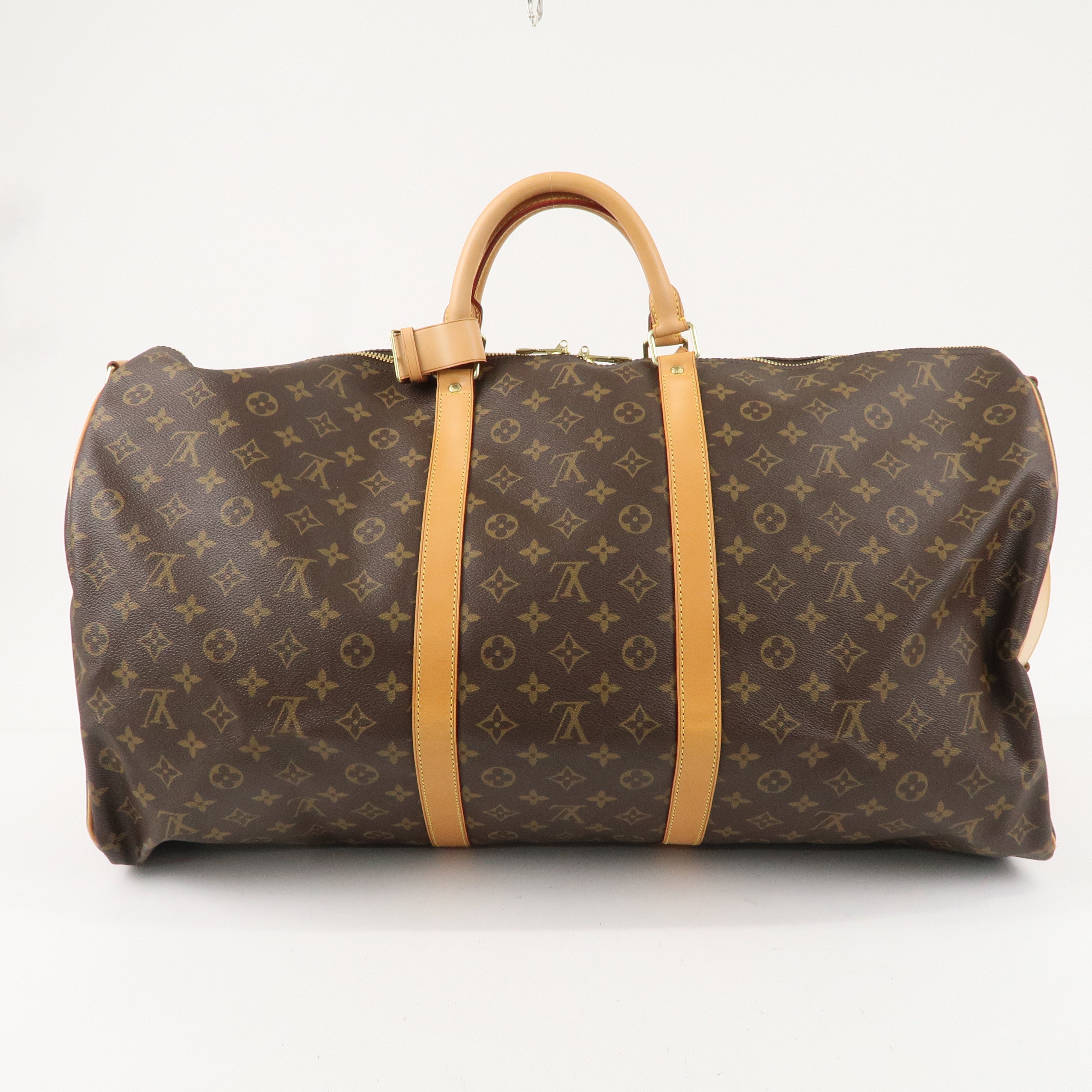 Louis Vuitton Monogram Keep All Bandouliere 60 Bag Brown M41412