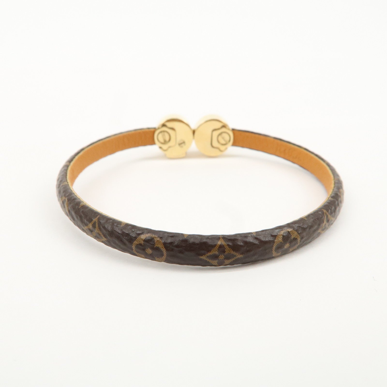 Louis Vuitton Monogram Bracelet Historic Mini 17 Brown M6407 Used